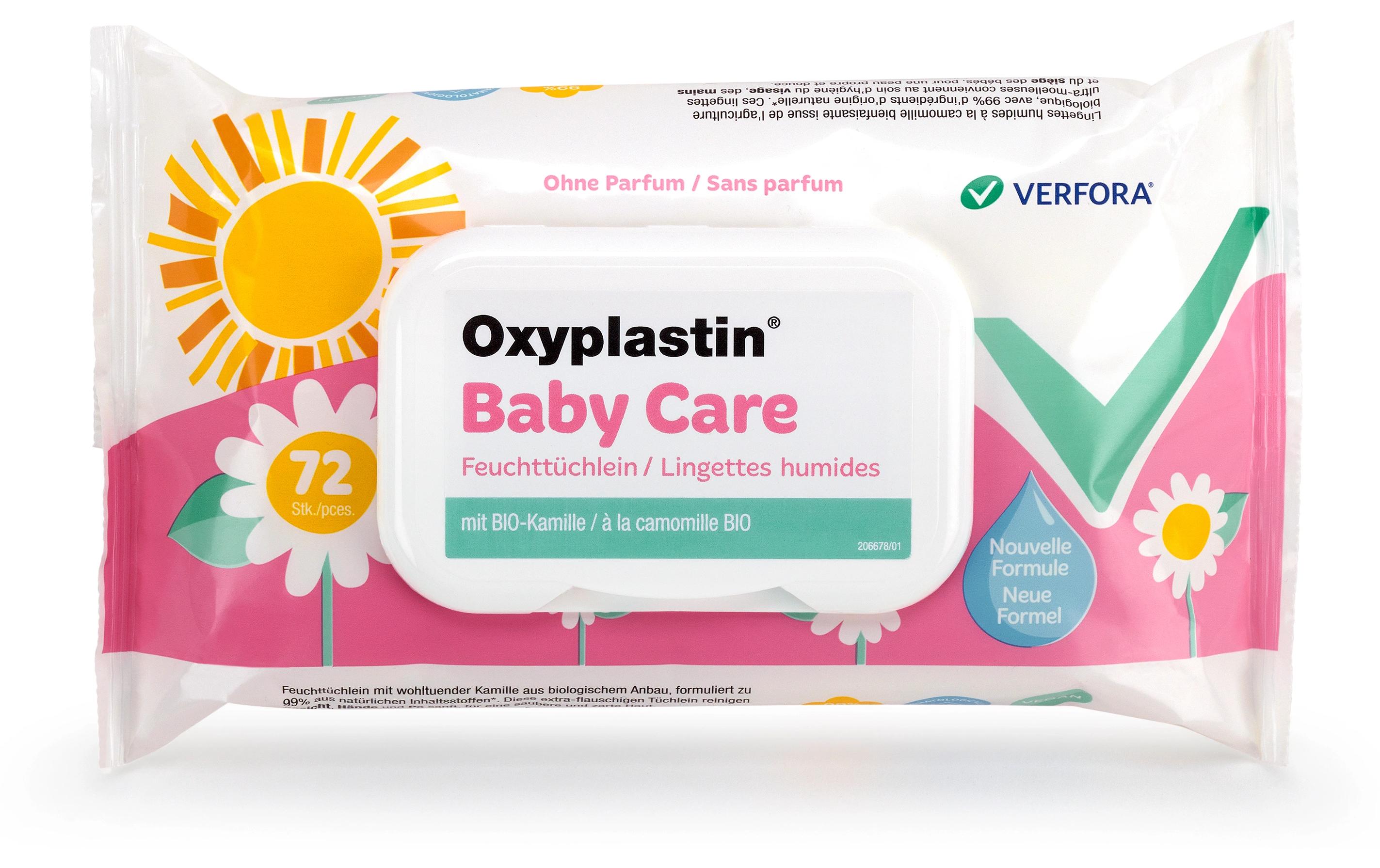 OXYPLASTIN Feuchttücher BabyCare Monatsbox 10x 72 Stk.