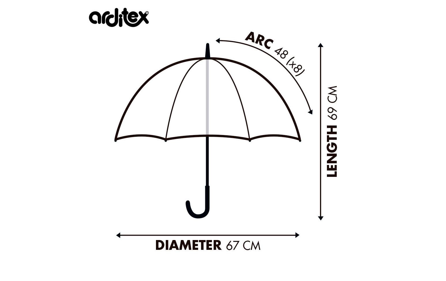 Arditex Regenschirm Disney: Mickey 67 cm assortiert