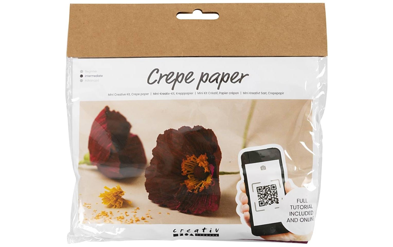 Creativ Company Bastelset Krepppapier-Set Mohn