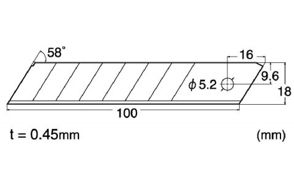 NT Cutter Ersatzklinge BL1P 10 Stück