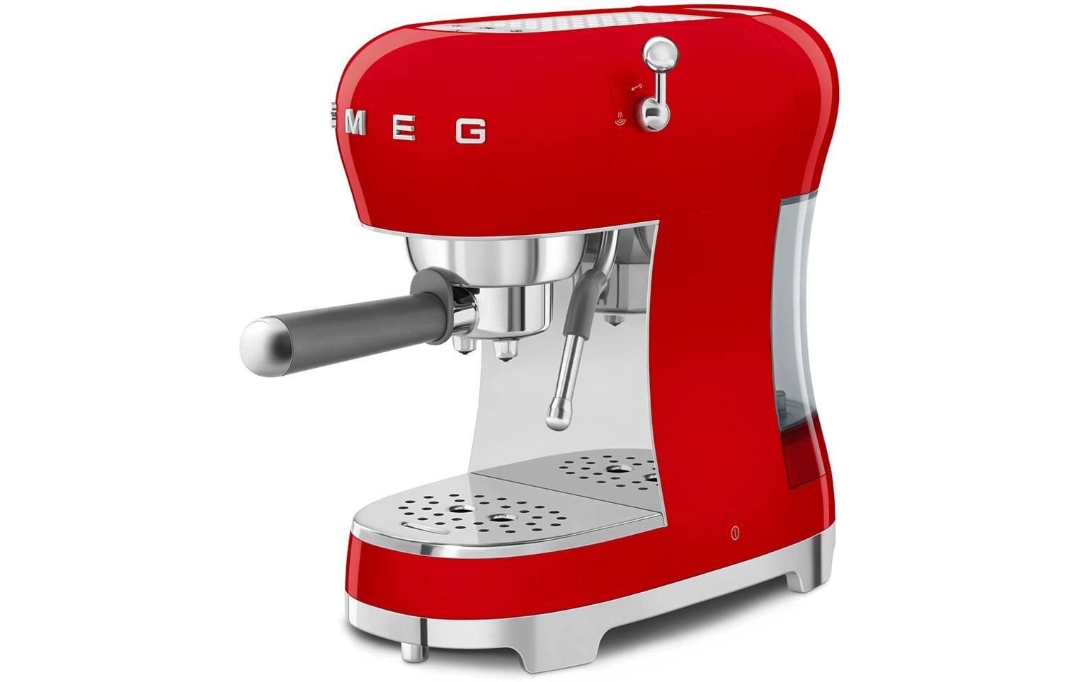 SMEG Siebträgermaschine 50's Style ECF02RDEU Rot