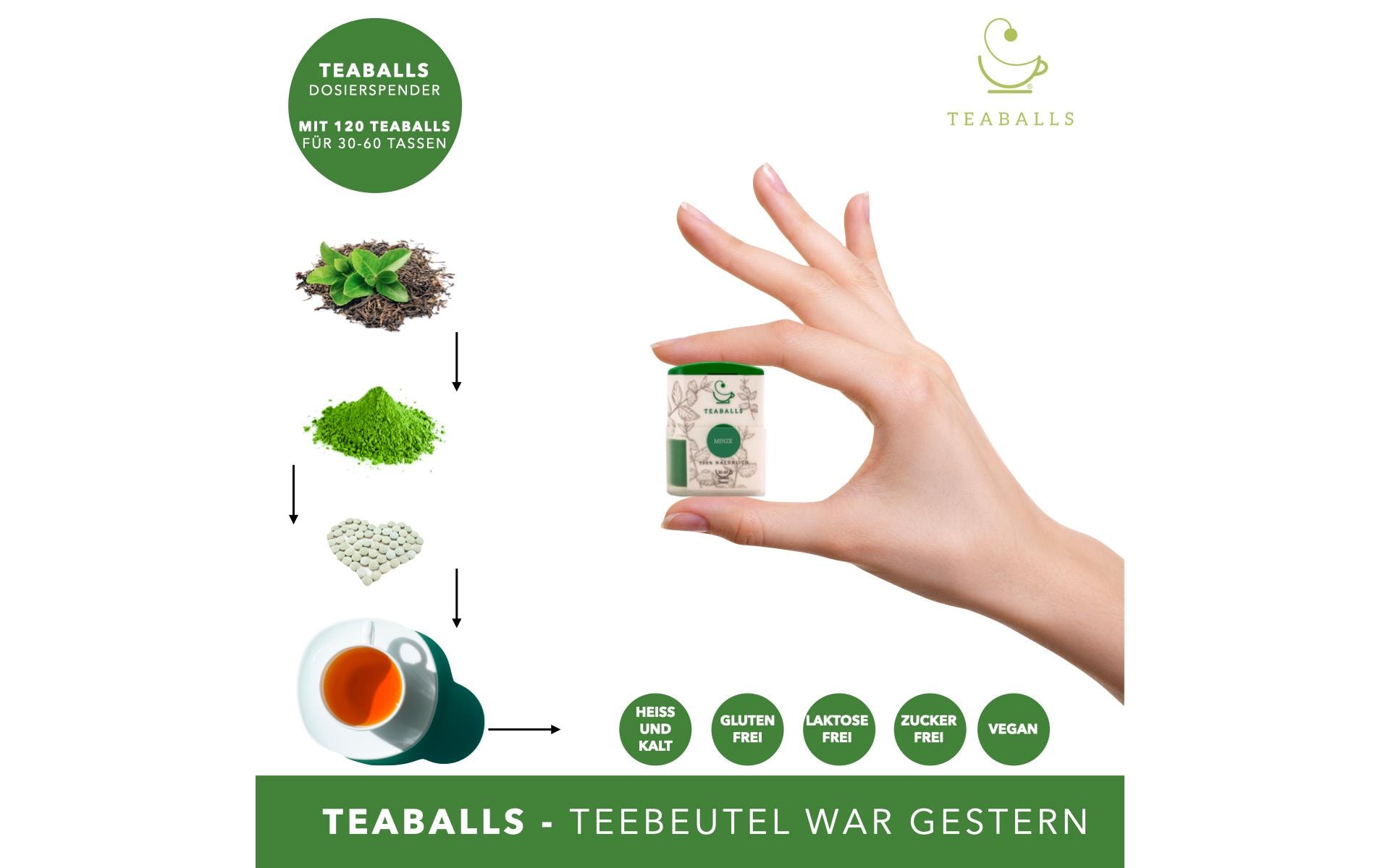 TEABALLS Teaballs Ingwer Naturtrüb 30-75 Tassen