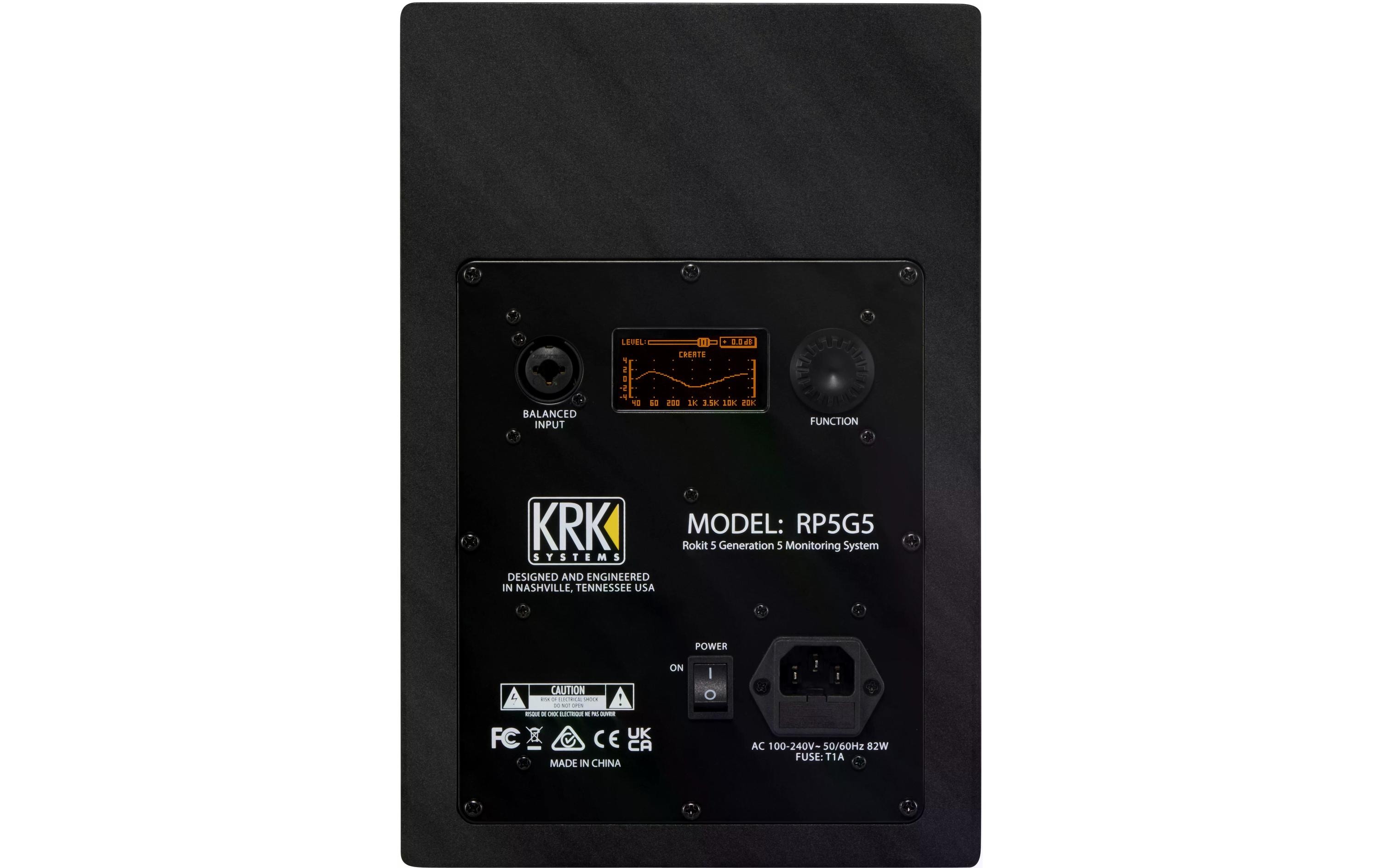 KRK Studiomonitor Rokit RP5 G5 Schwarz