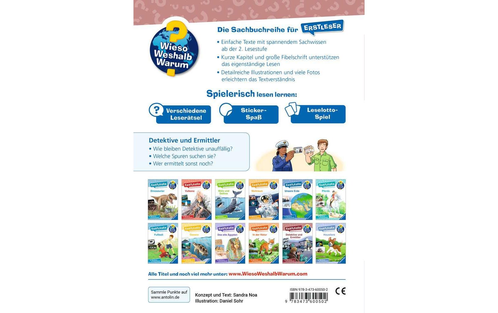 Ravensburger Kinder-Sachbuch WWW Erstleser – Detektive und Ermittler