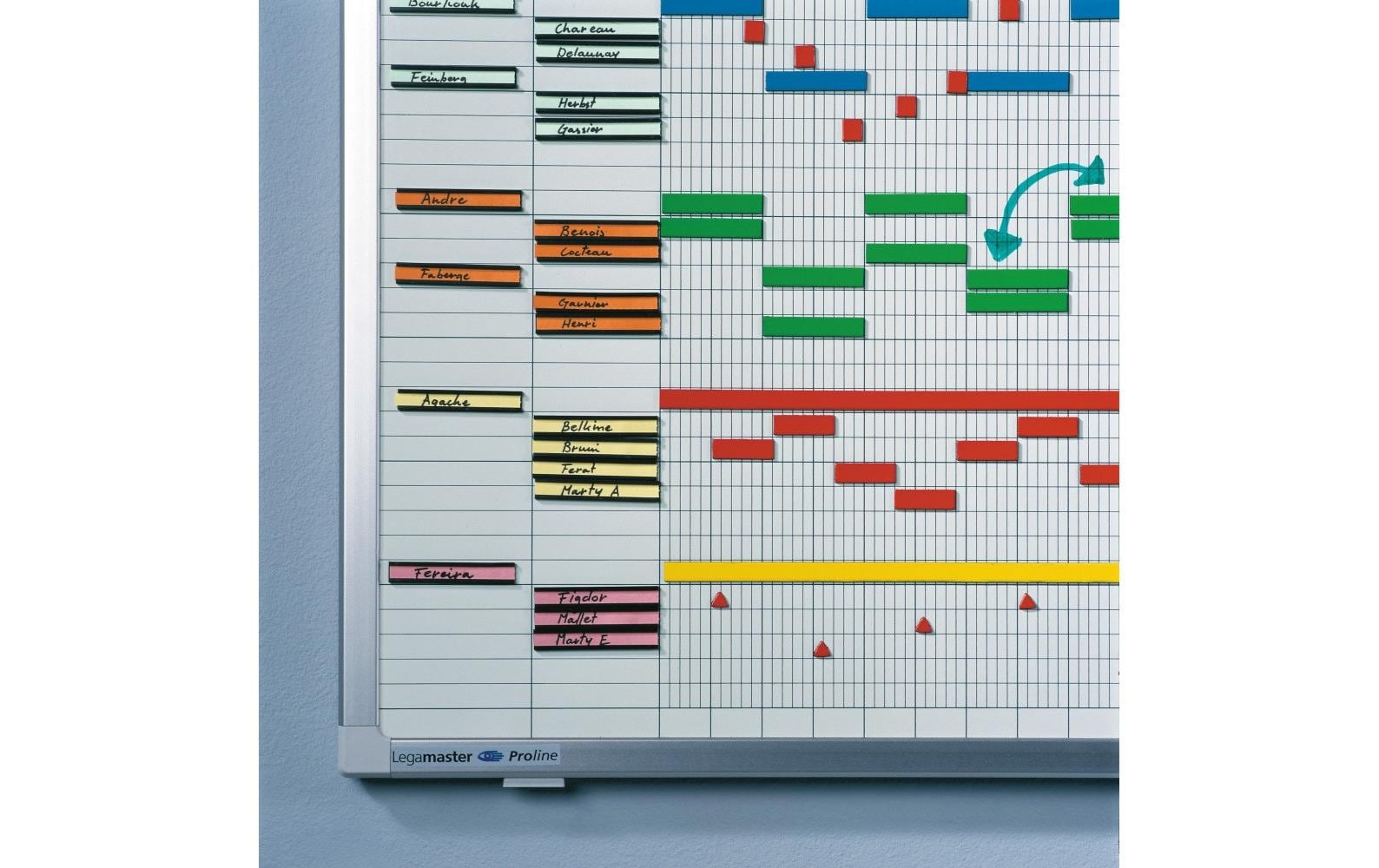 Legamaster Magnethaftendes Whiteboard Jahresplaner 50 x 150 cm