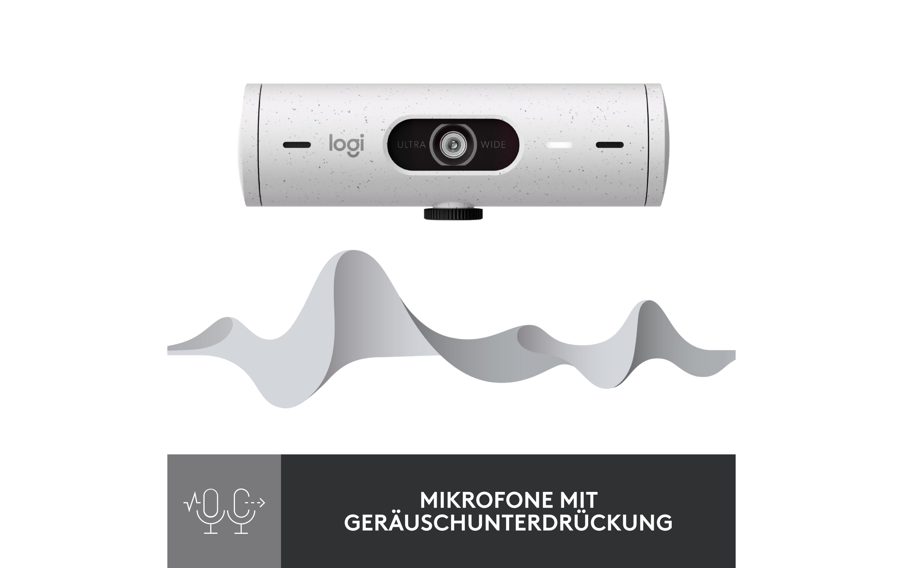 Logitech Webcam Brio 500 Weiss