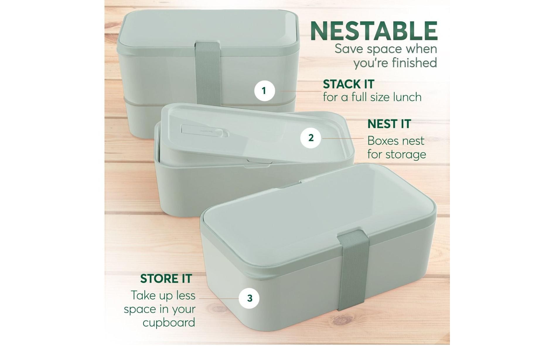 Umami Lunchbox Nestable L Slate Green