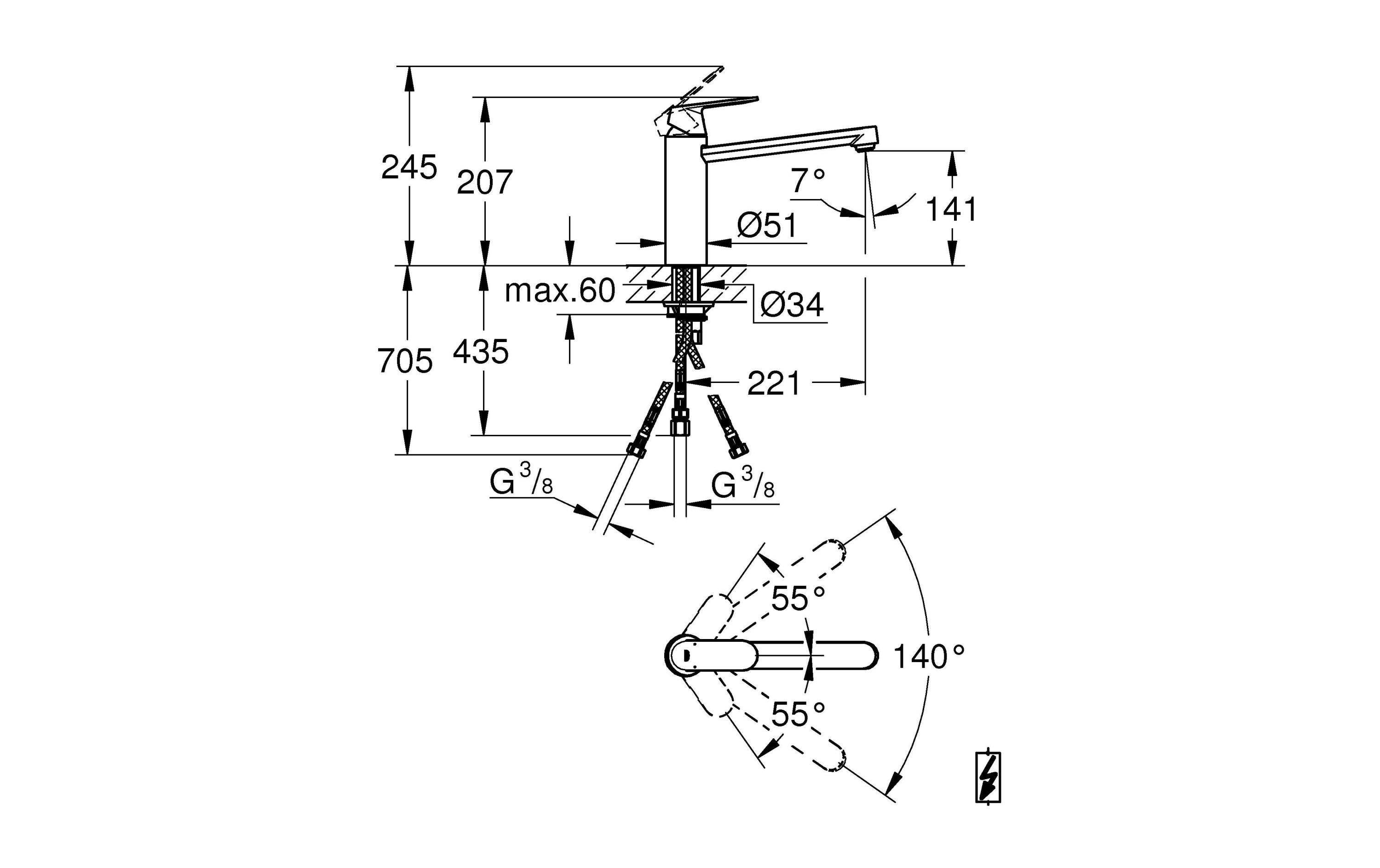 GROHE Küchenarmatur Eurosmart Cosmopolitan 1/2