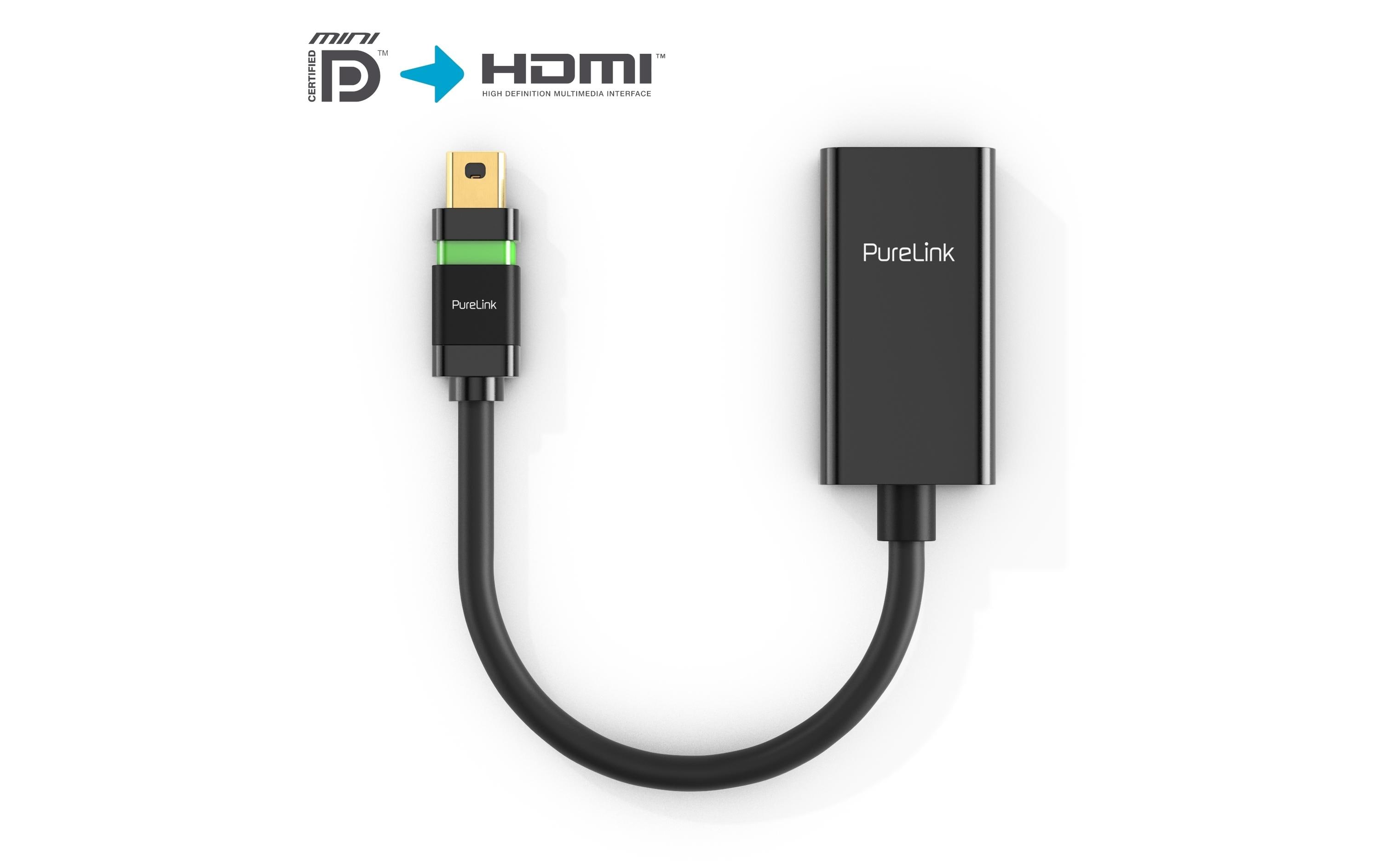 PureLink Adapter Zert. 4K High Speed Mini-DisplayPort - HDMI