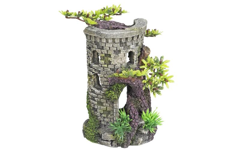 Nobby Aqua Ornaments Turm mit Bonsai 9 x 10 x 15 cm