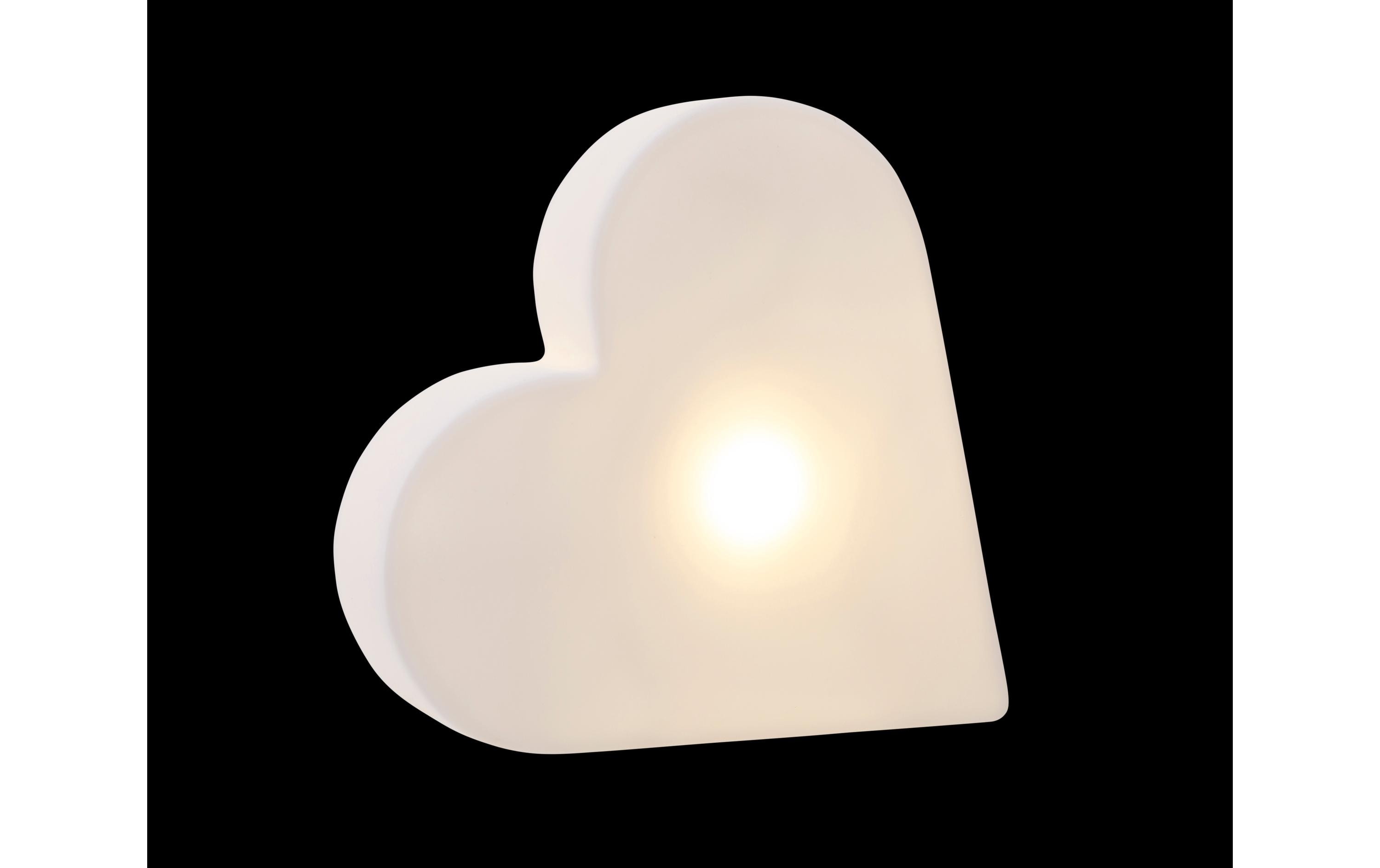 8 Seasons Design Motivlicht Shining Heart Micro S, Weiss