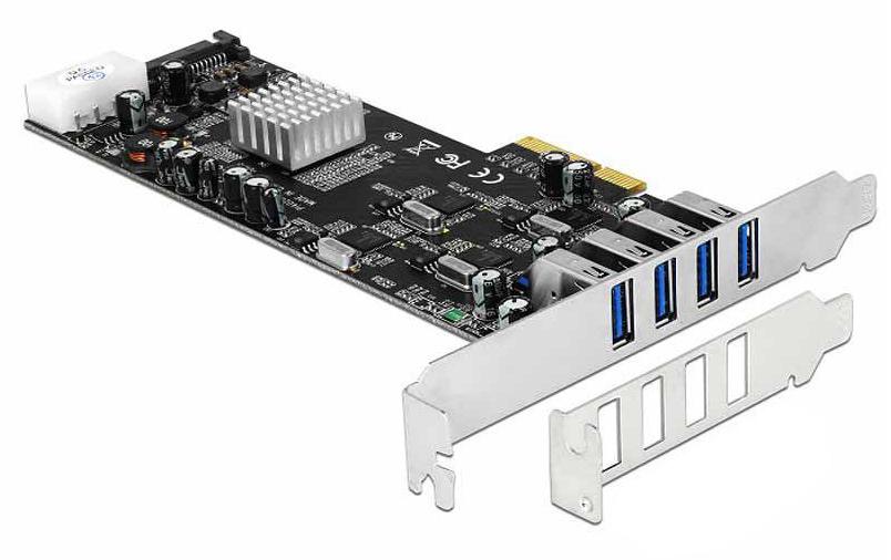 Delock PCI-Express-Karte USB 3.0 Typ-A - 4x Quad Channel