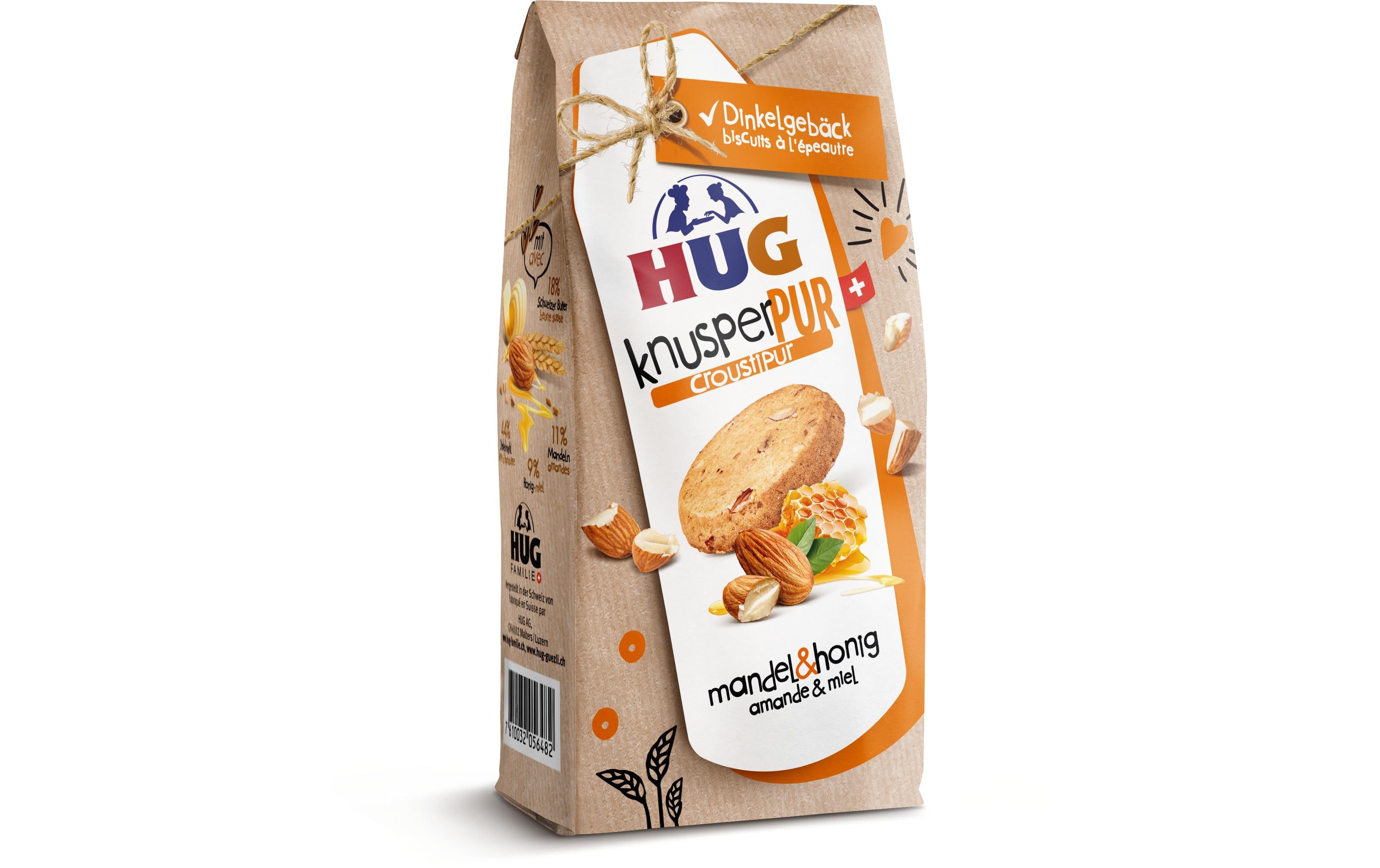 HUG Guetzli KnusperPUR Mandel & Honig 150 g