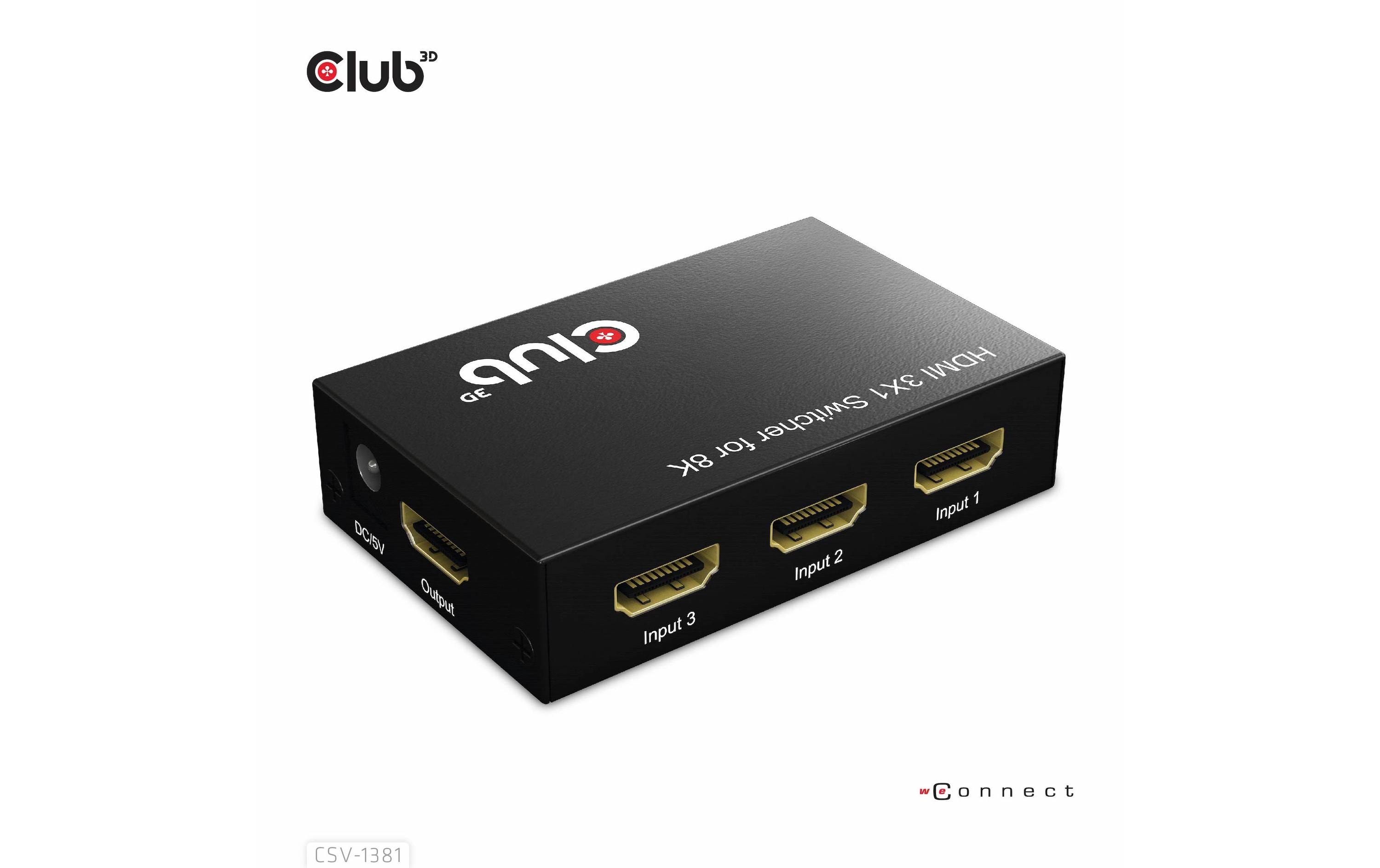 Club 3D Umschalter CSV-1381 HDMI