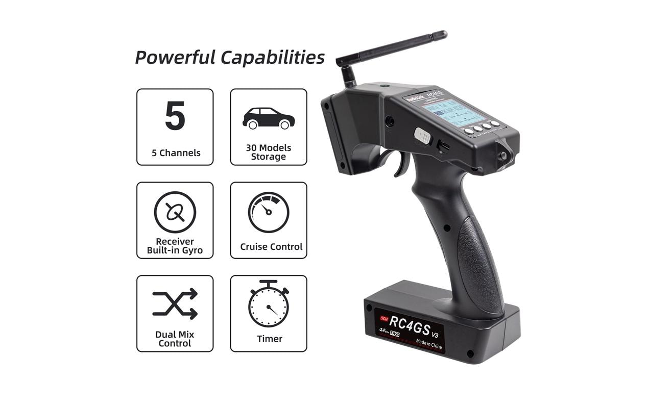 RadioLink Fernsteuerung RC4GS V3 2.4 GHz, 5 Kanal, mit Empfänger