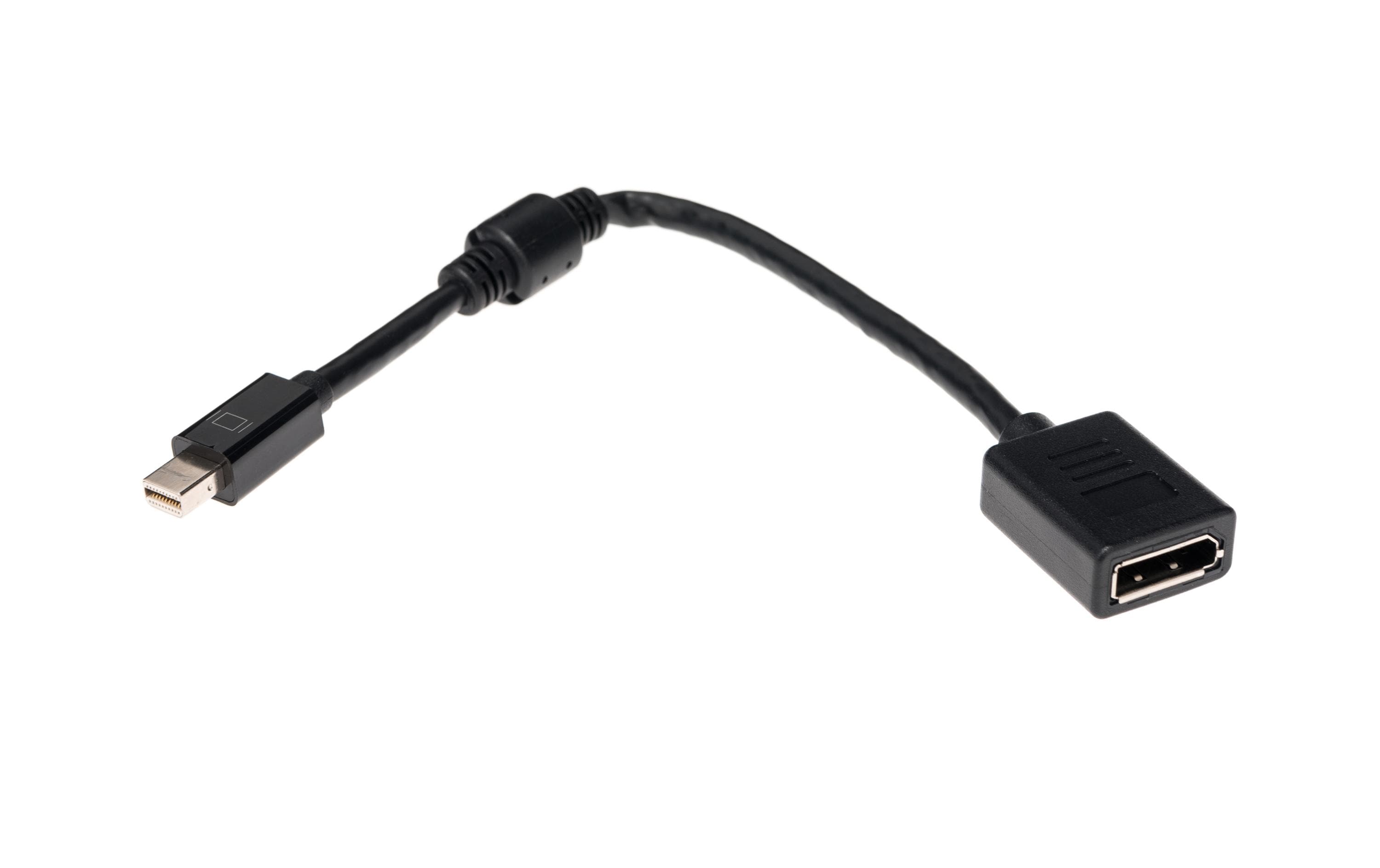 Delock Adapter Mini-DP - DP 4K, schwarz, 15cm