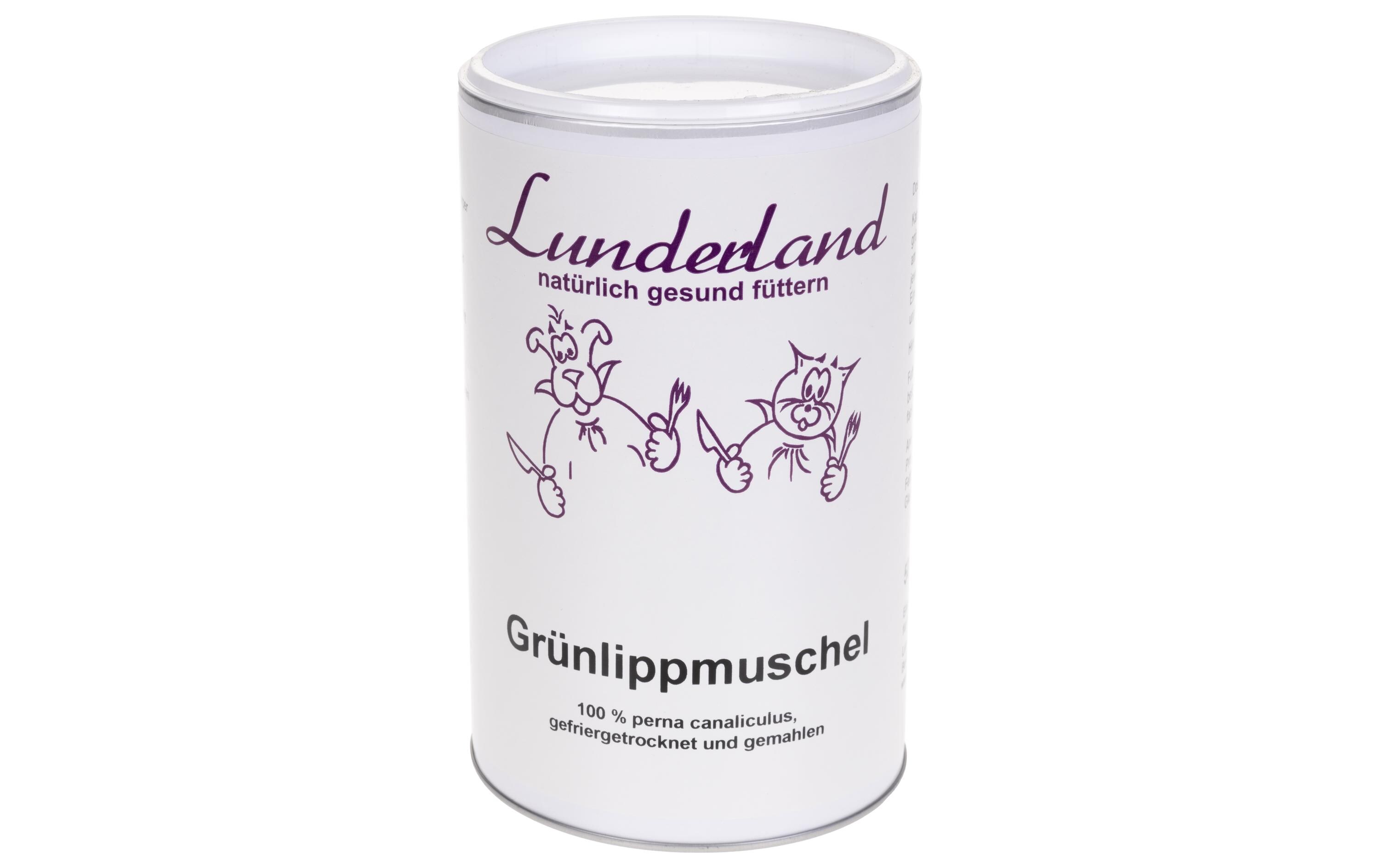 Lunderland Hunde-Nahrungsergänzung Grünlippmuschel, 500 g