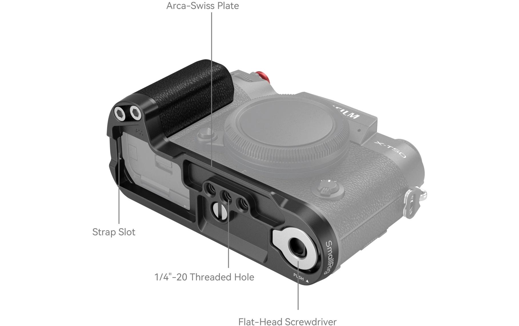 Smallrig L-Winkel Silikonhandgriff FUJIFILM X-T50 - Schwarz