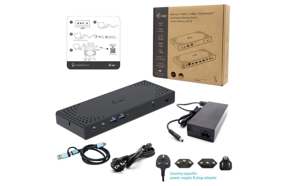 i-tec Dockingstation USB 3.0 / USB-C / Thunderbolt 3 Dual Display