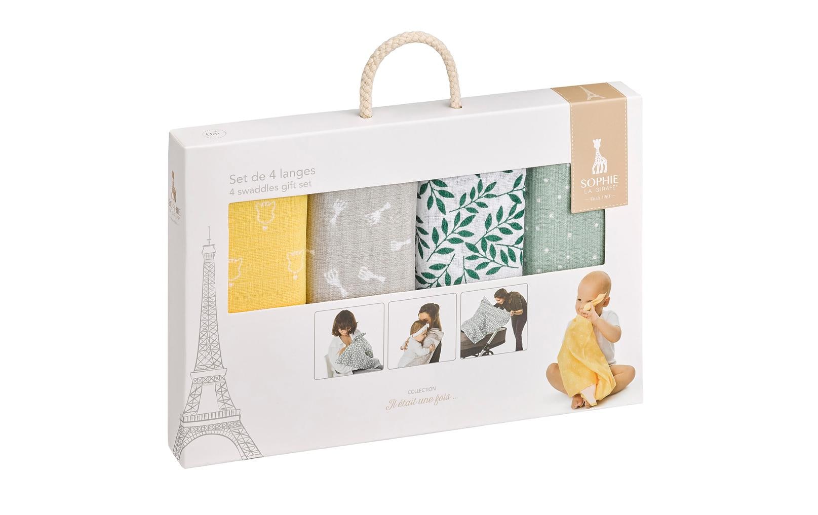 Sophie la girafe Mulltuch 4er Set