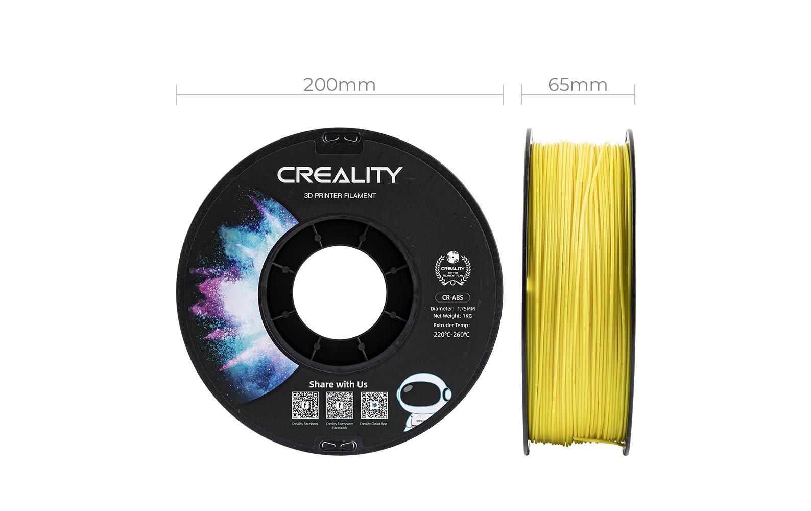 Creality Filament ABS, Gelb, 1.75 mm, 1 kg