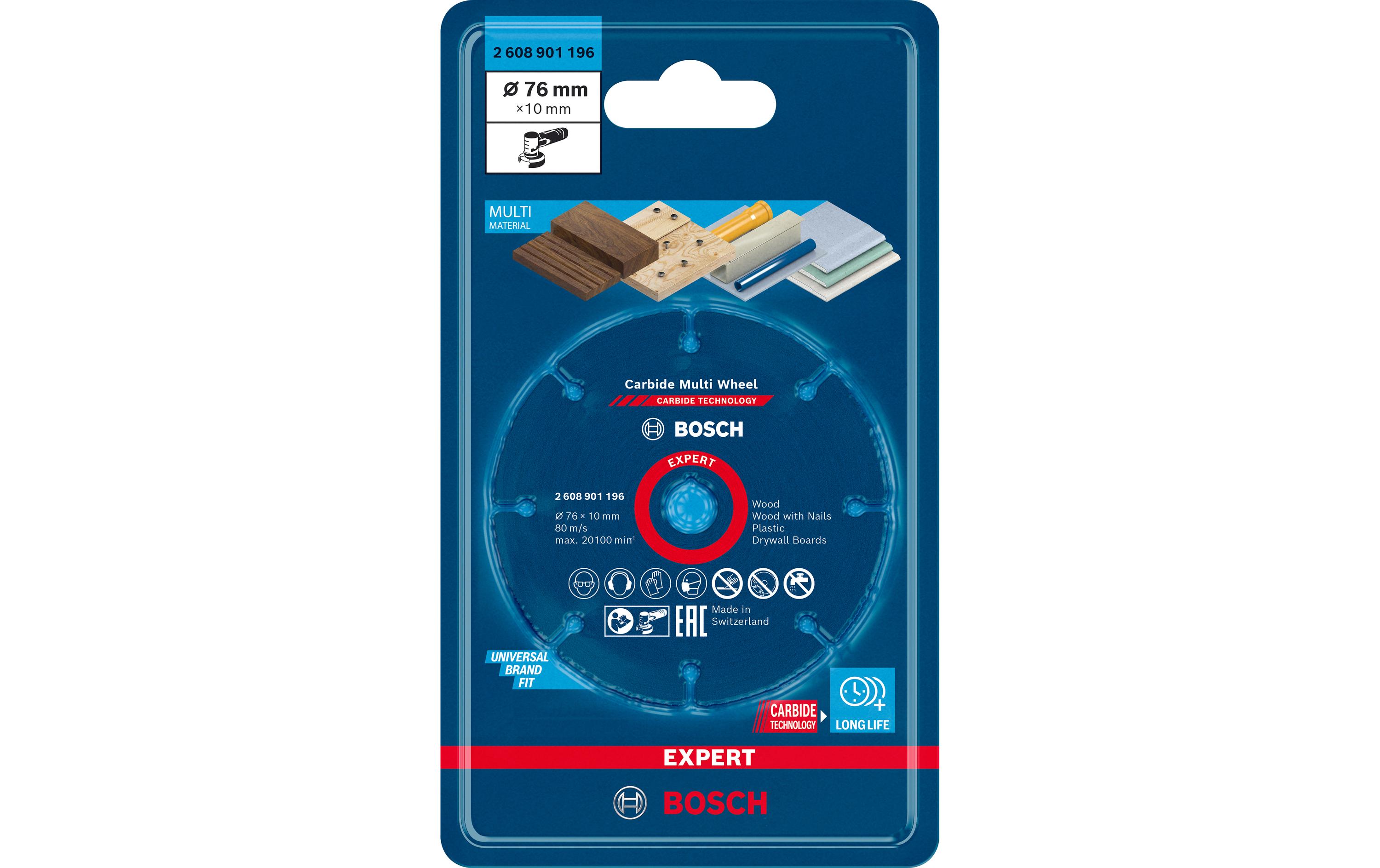 Bosch Professional Trennscheibe EXPERT Carbide Multi Wheel, 76 mm