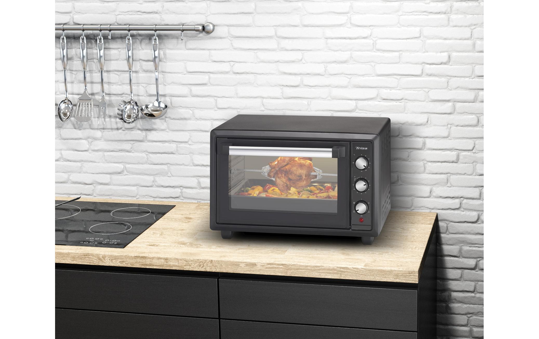 Trisa Backofen Forno Gusto 34 l, Schwarz