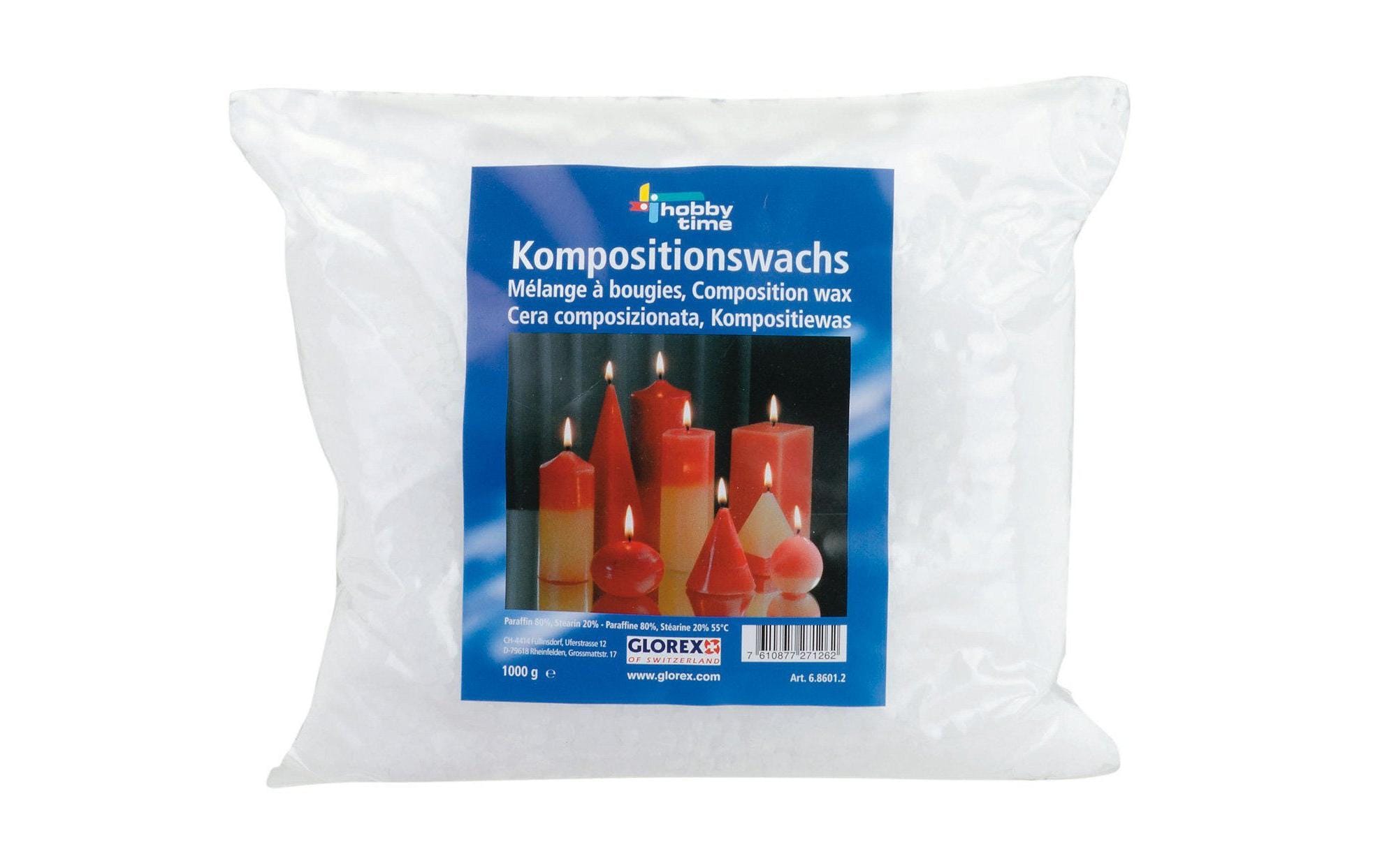 Glorex Kerzenstearin 500 g Weiss