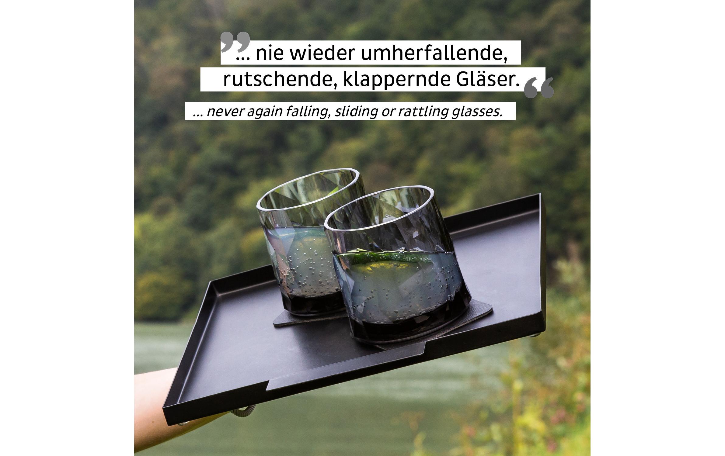 Silwy Magnet-Kunststoffgläser Tumbler Grau