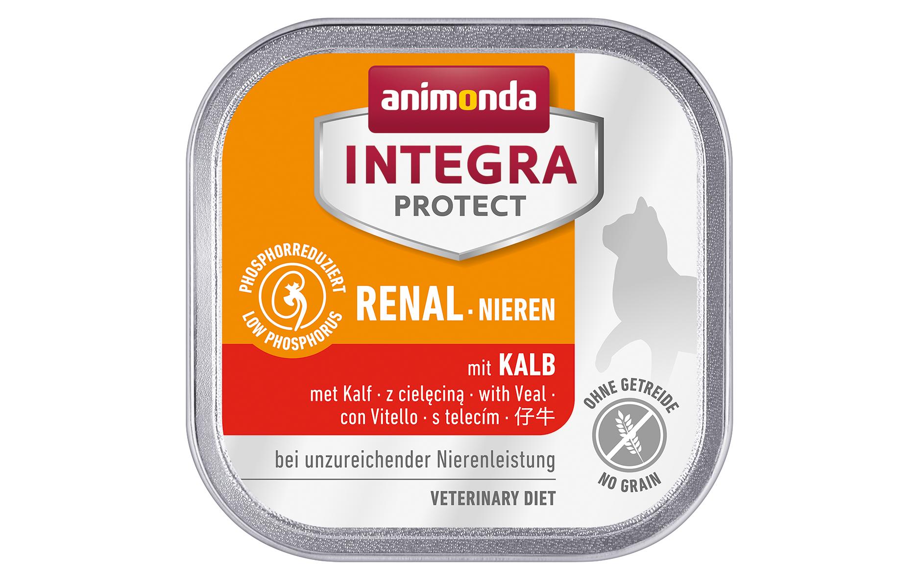 Animonda Integra Protect Nassfutter Renal Niere Kalb, 100 g