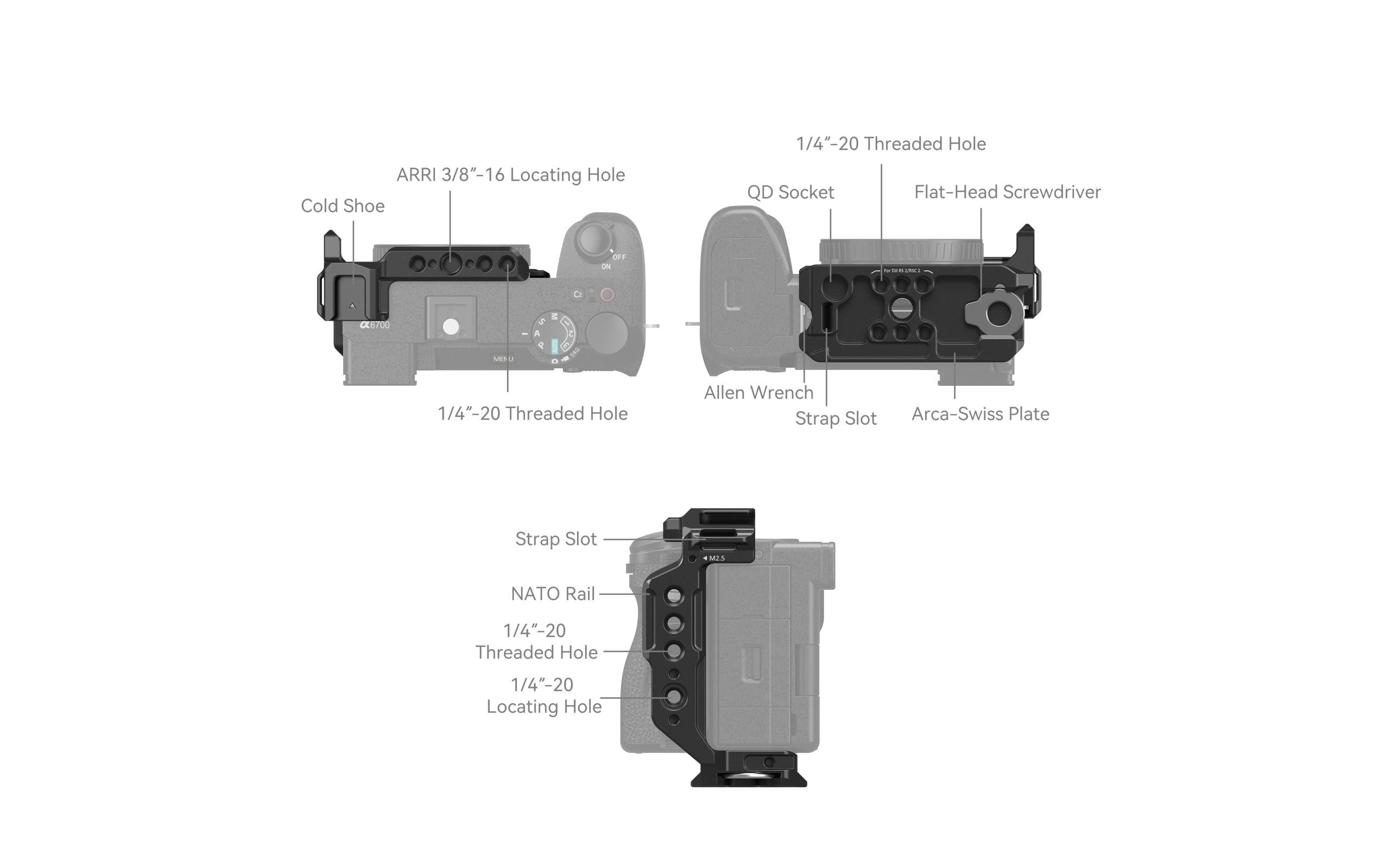 Smallrig Cage Sony Alpha 6700 Half