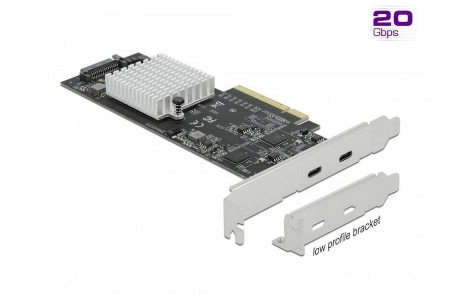 Delock PCI-Express-Karte USB 3.2 Gen2x2 - 2x USB-C Dual Channel