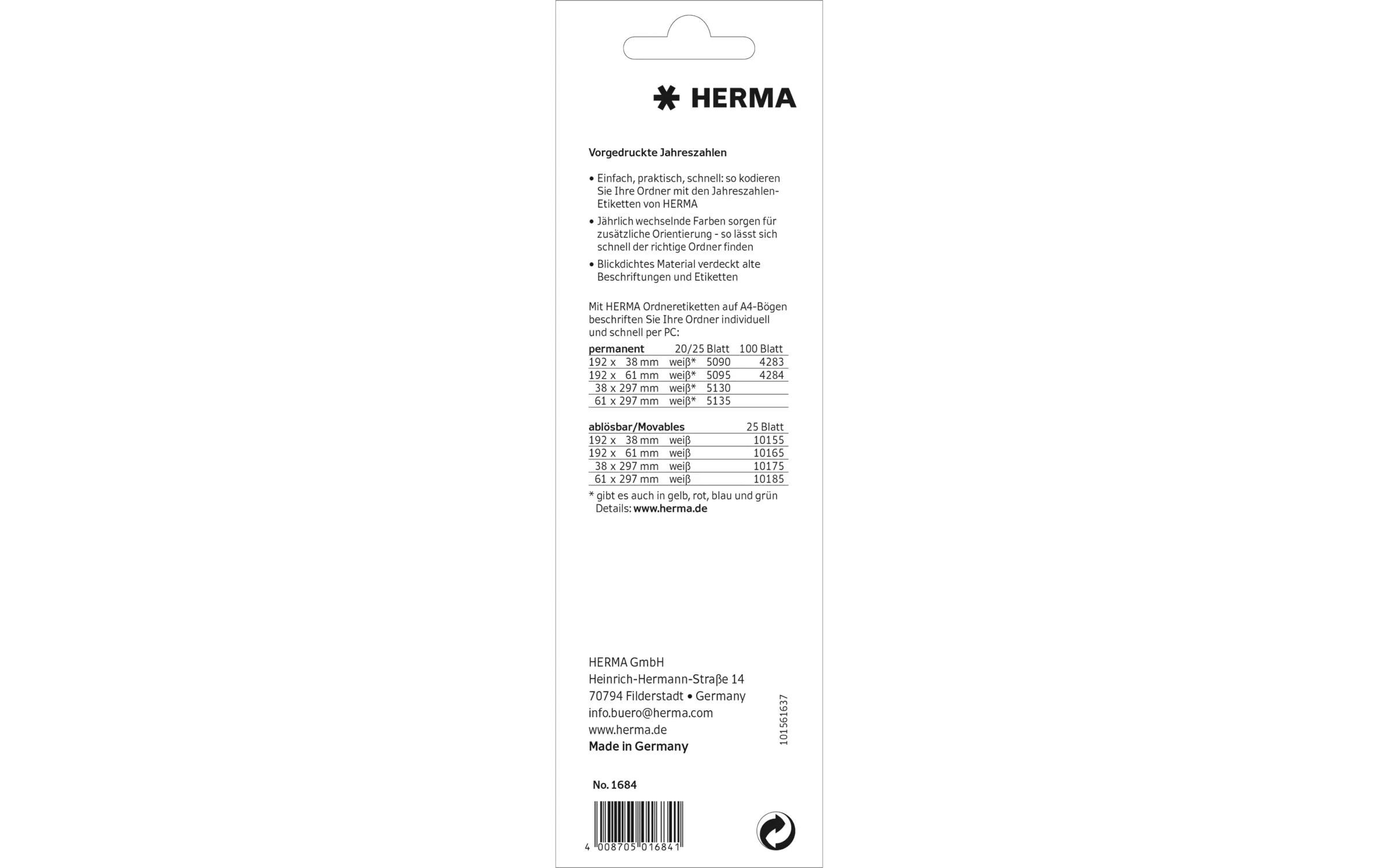 HERMA Text-Etiketten 100 Stück, Grün, 60 x 26 mm