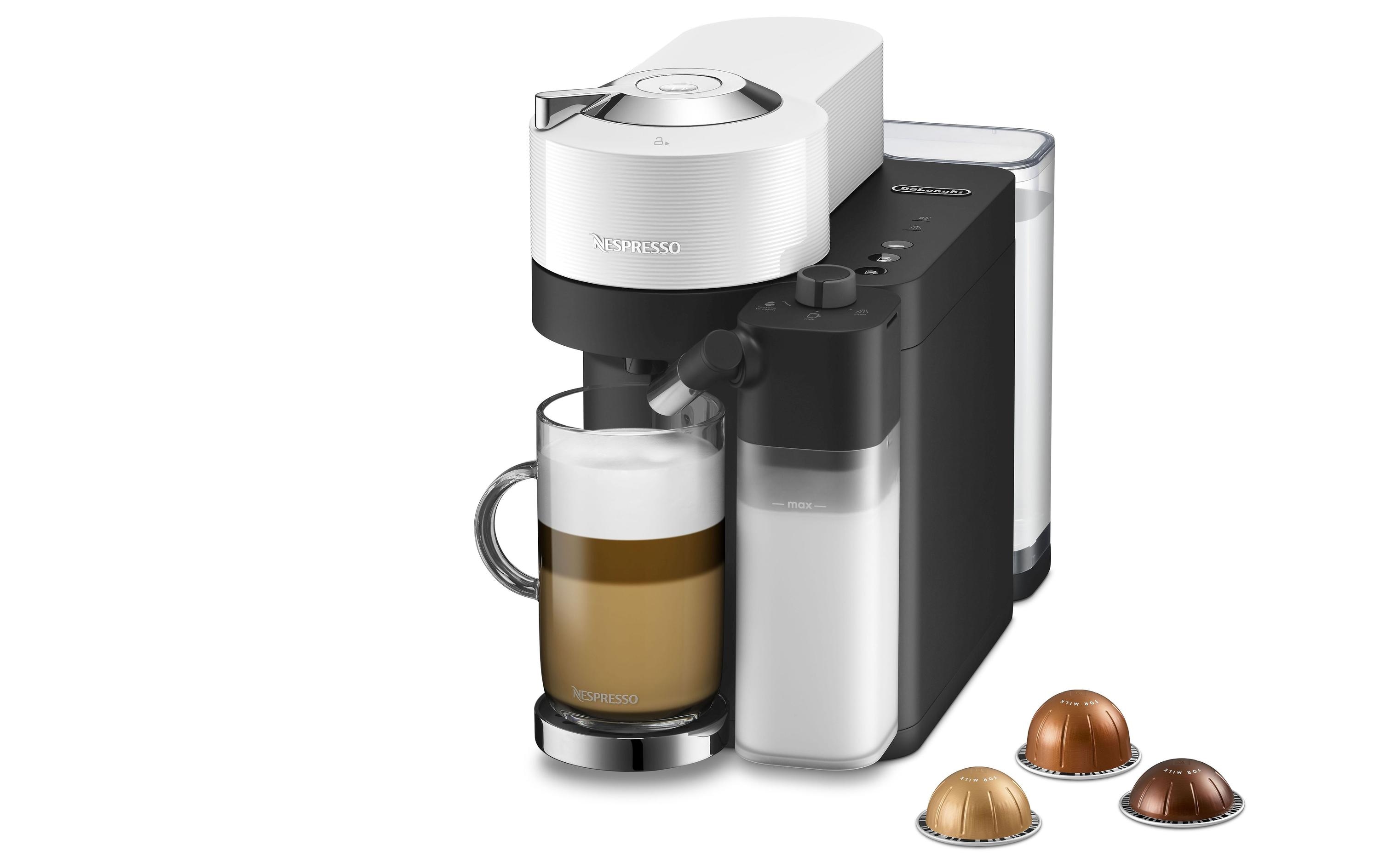 De'Longhi Kaffeemaschine Nespresso Vertuo Lattissima ENV300.W Weiss