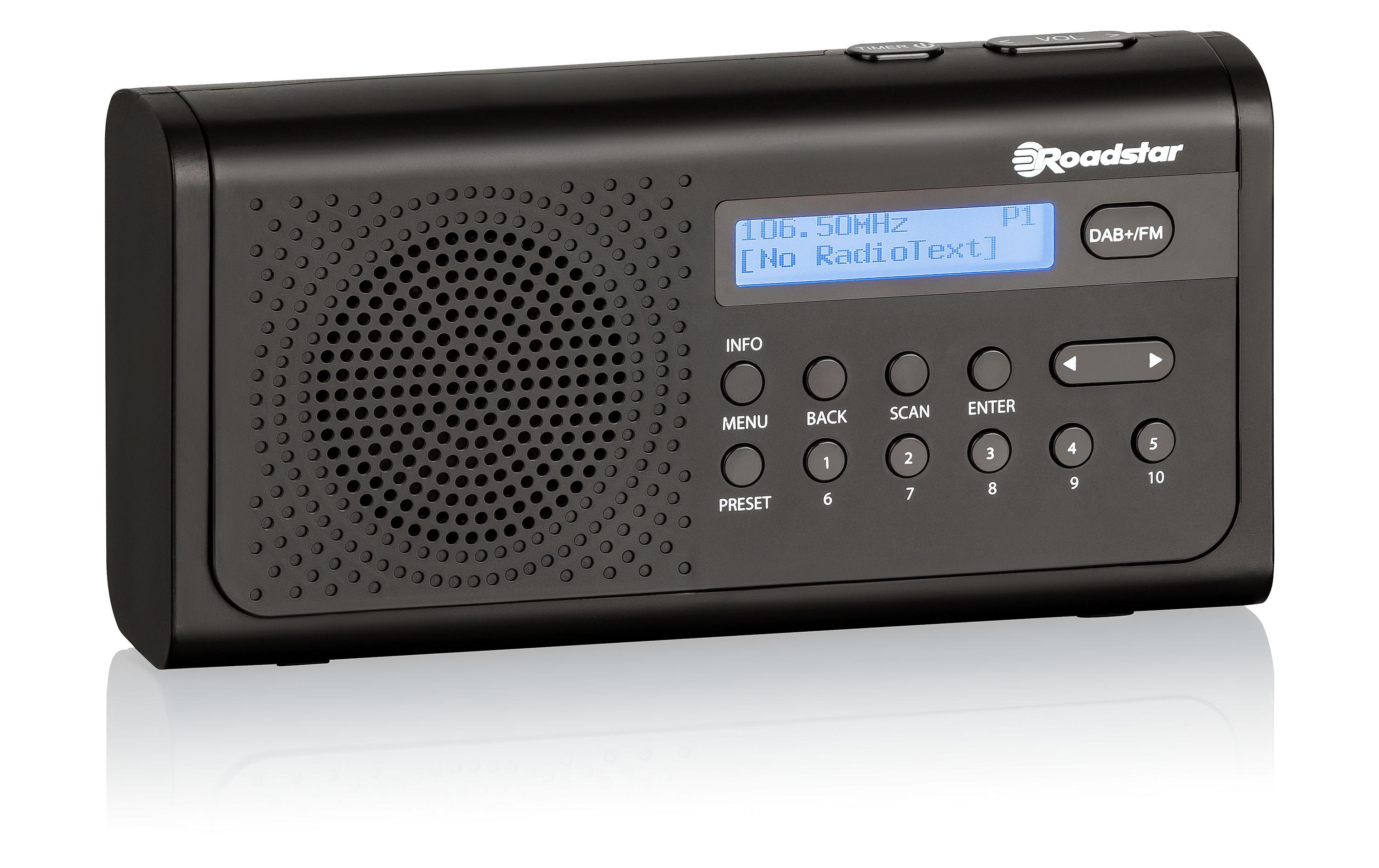 Roadstar DAB+ Radio TRA-300D+ Schwarz