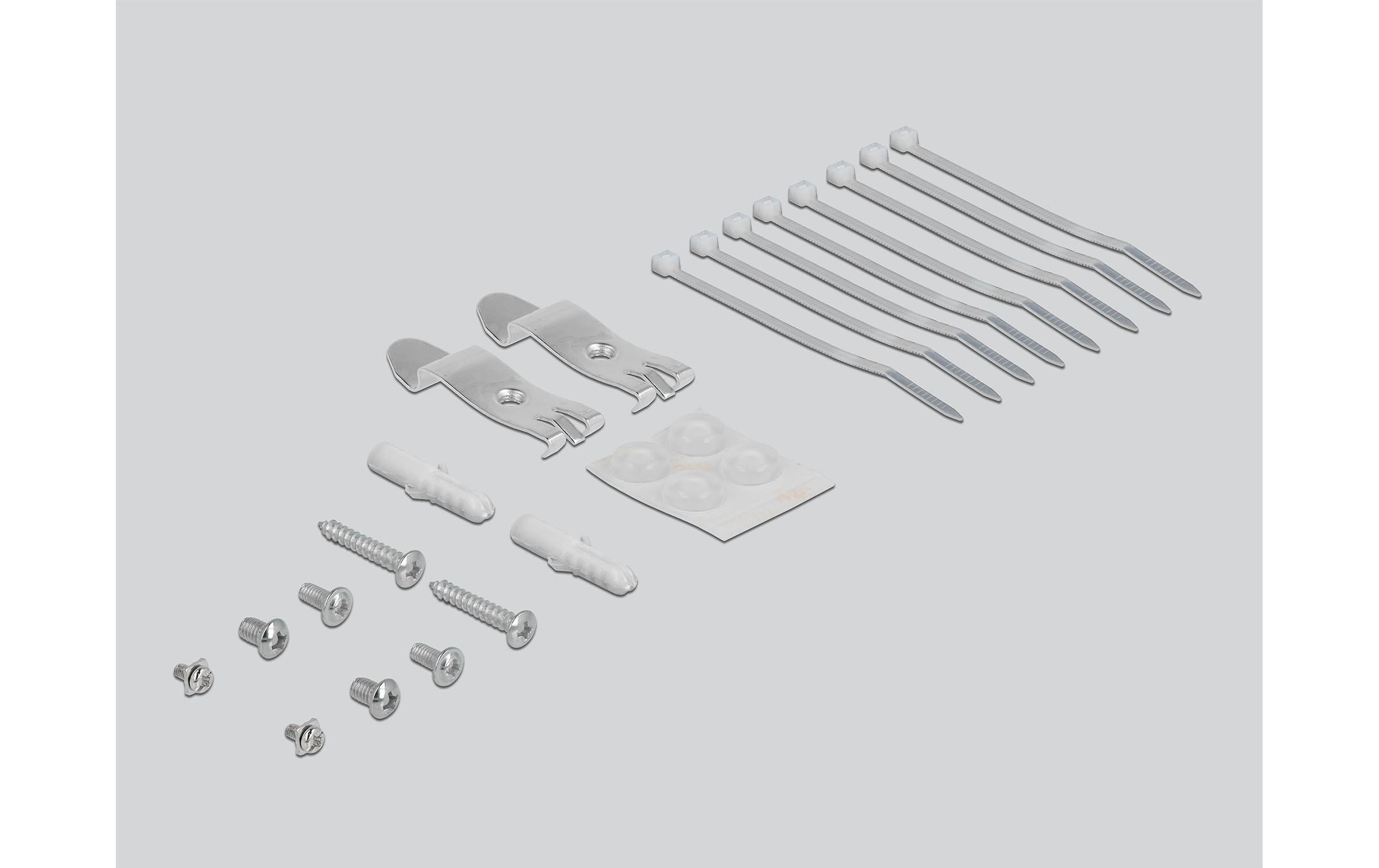 Delock Gehäuse Keystone Patchpanel 8 Port grau