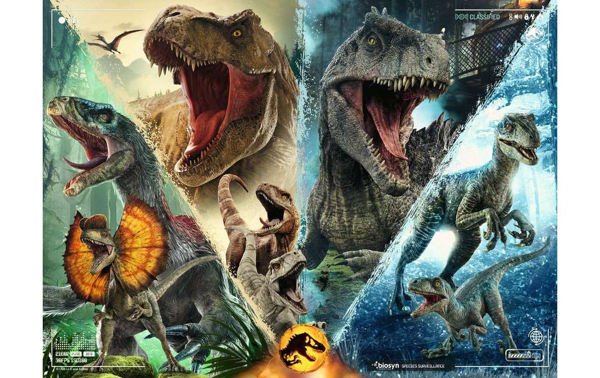 Ravensburger Puzzle Jurassic World Dominion Dinosaurierarten