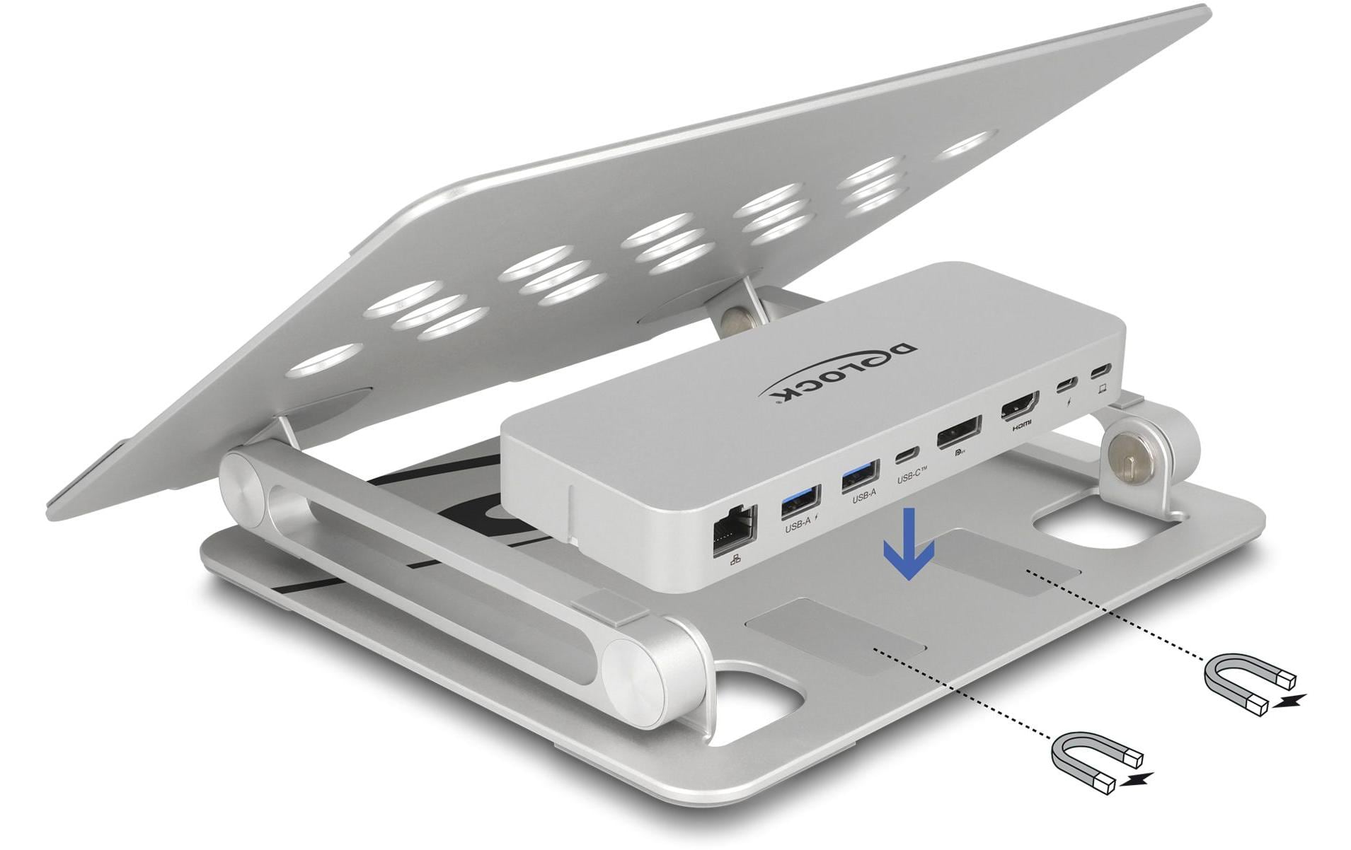 Delock Dockingstation USB-C – HDMI/DP/LAN/USB-A PD 85W