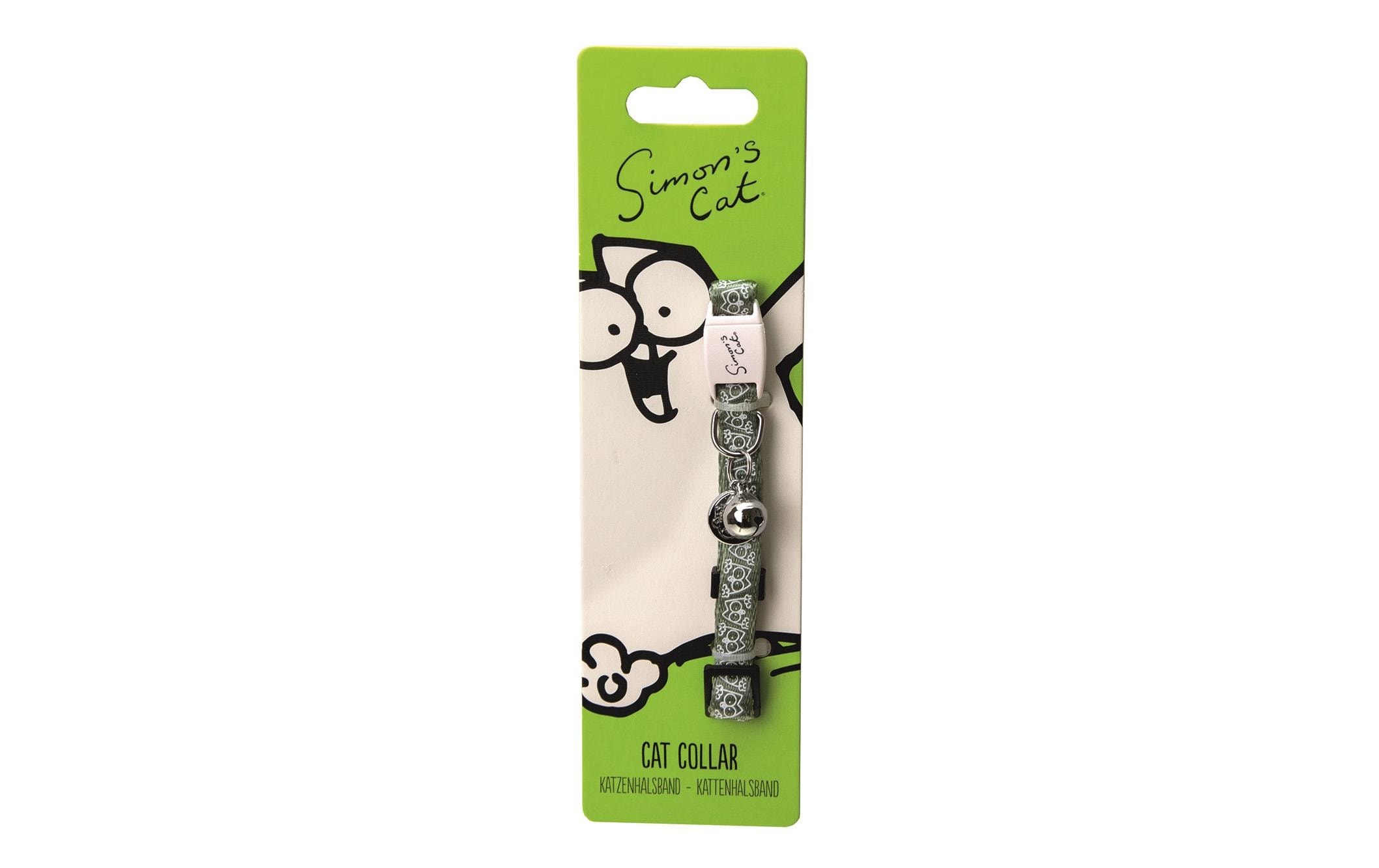 Simon's Cat Katzenhalsband Grün