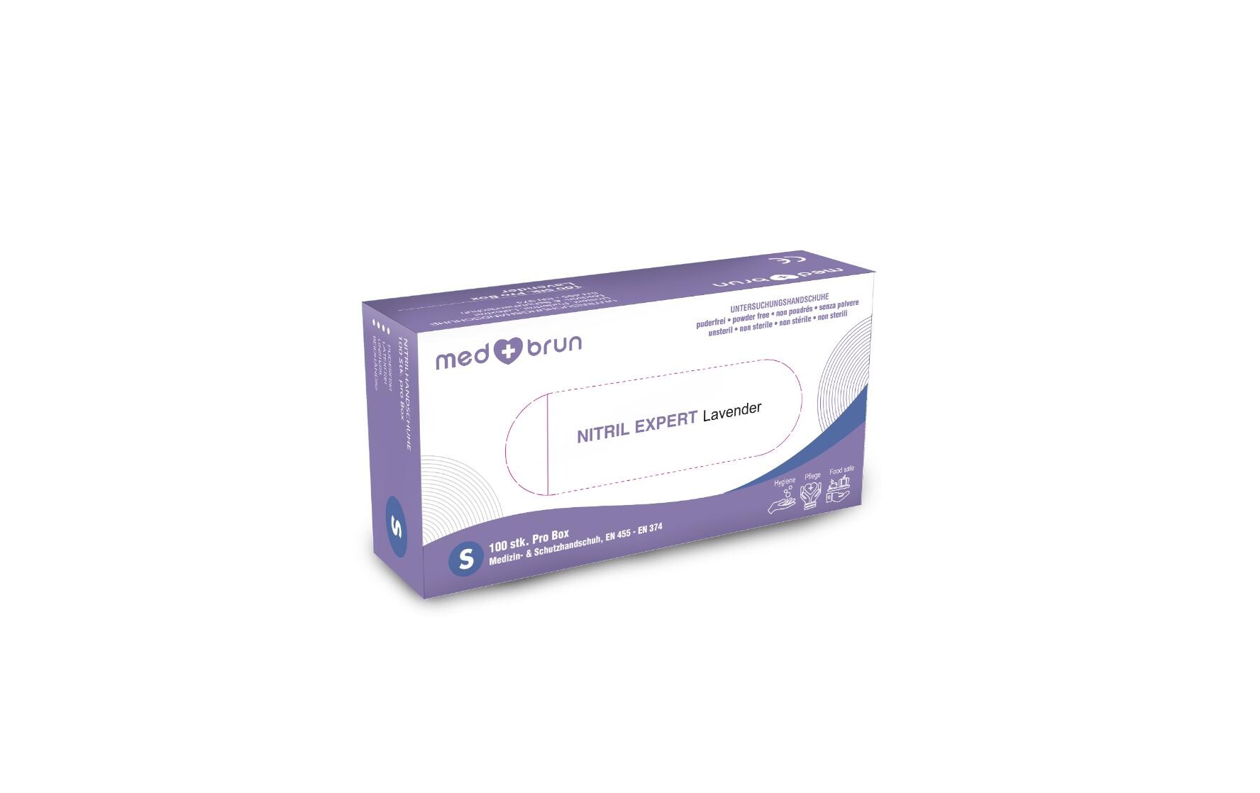 MedBrun Nitril Expert M, Lavender, 100 Stk