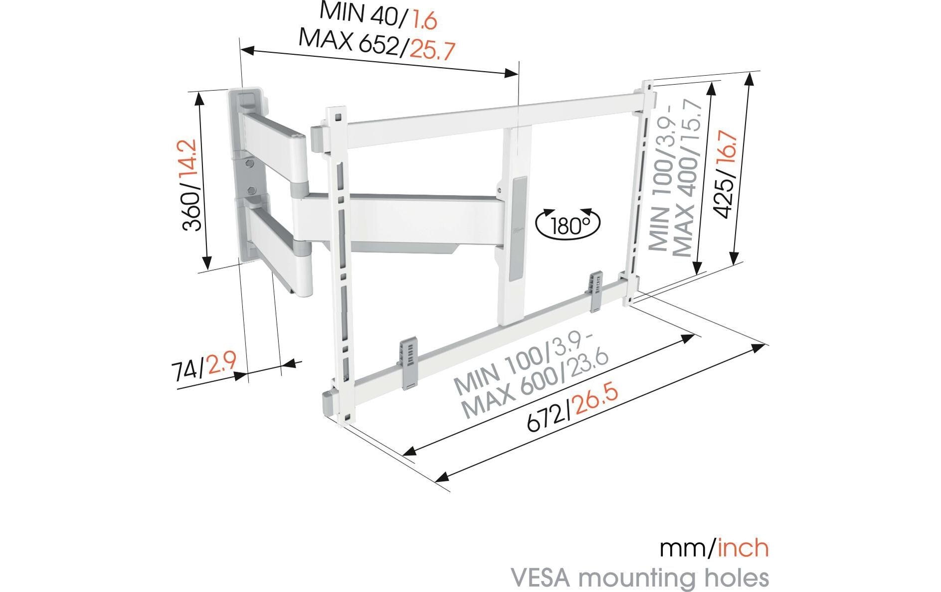 Vogel's Wandhalterung TVM 5645 - Weiss