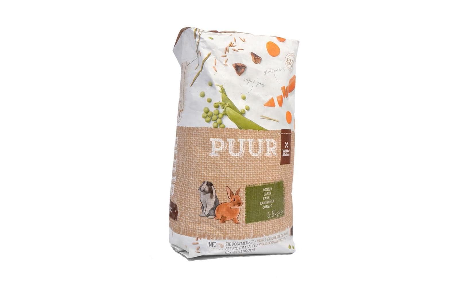 Witte Molen Hauptfutter Puur Gourmet-Müsli für Kaninchen, 5.5 kg