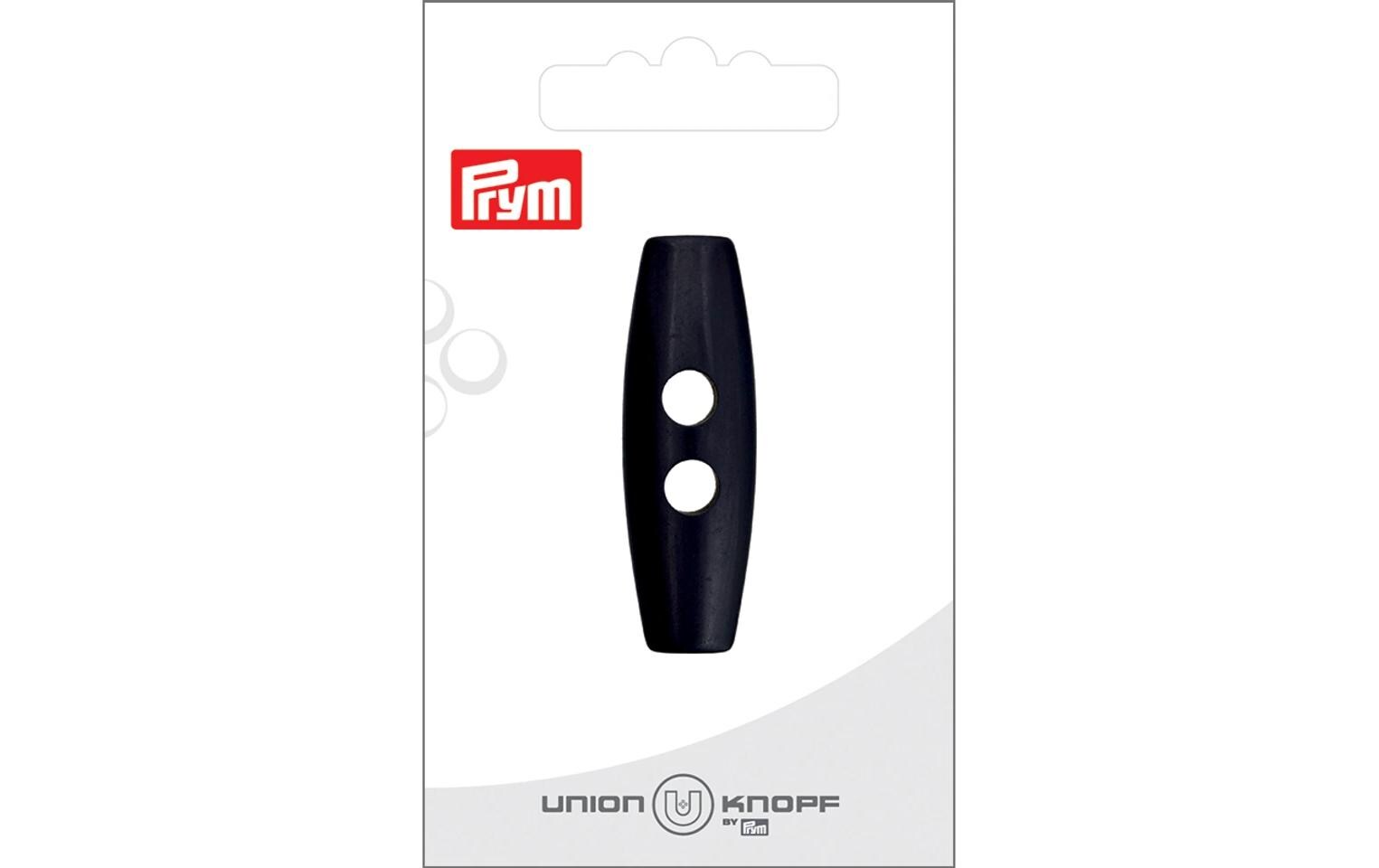 Prym Union Knopf Knöpfe Polyester 45 mm, 1 Stück, Schwarz