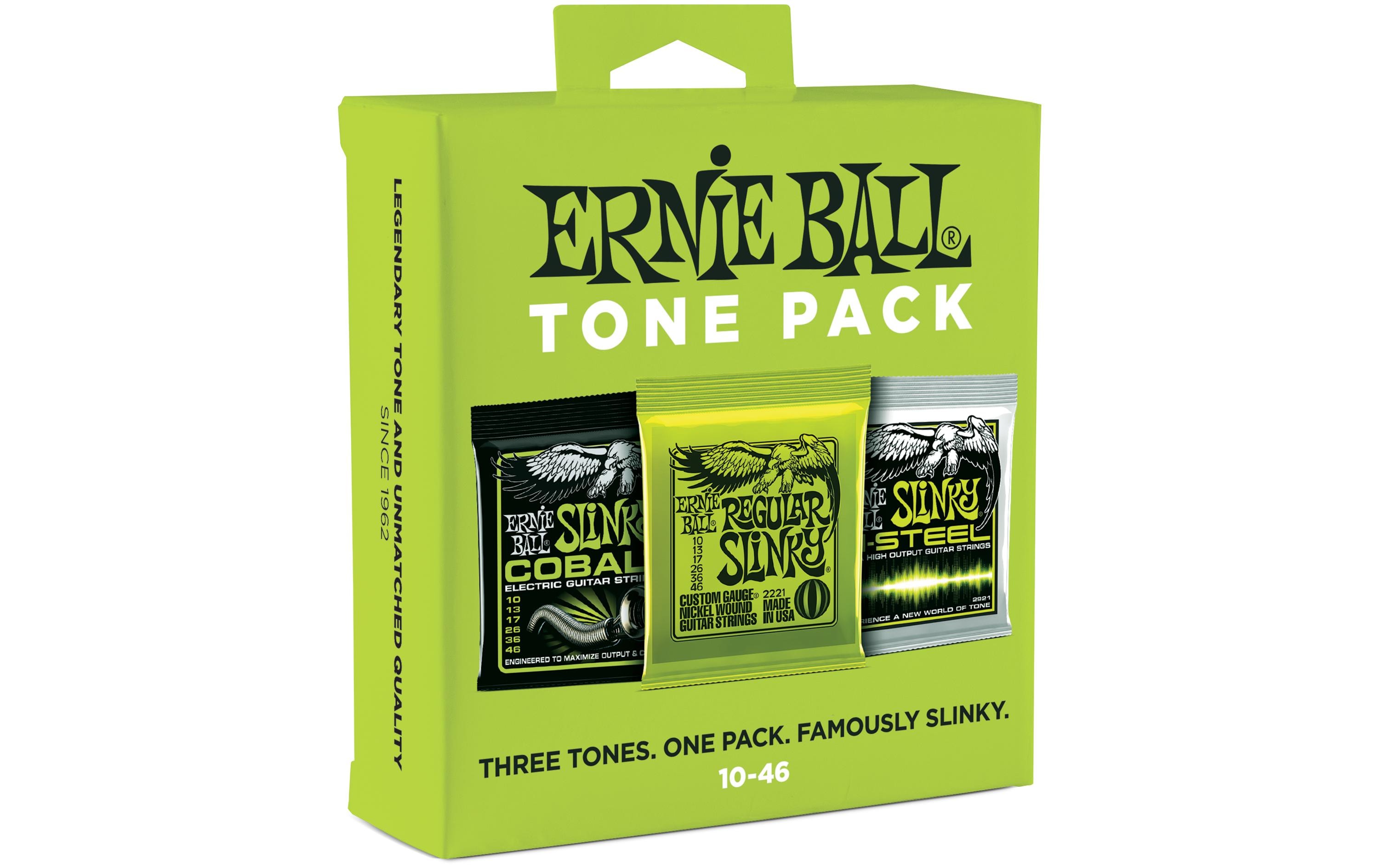 Ernie Ball Gitarrensaiten 3331 Slinky 3er Tone Pack – Slinky 10 - 46