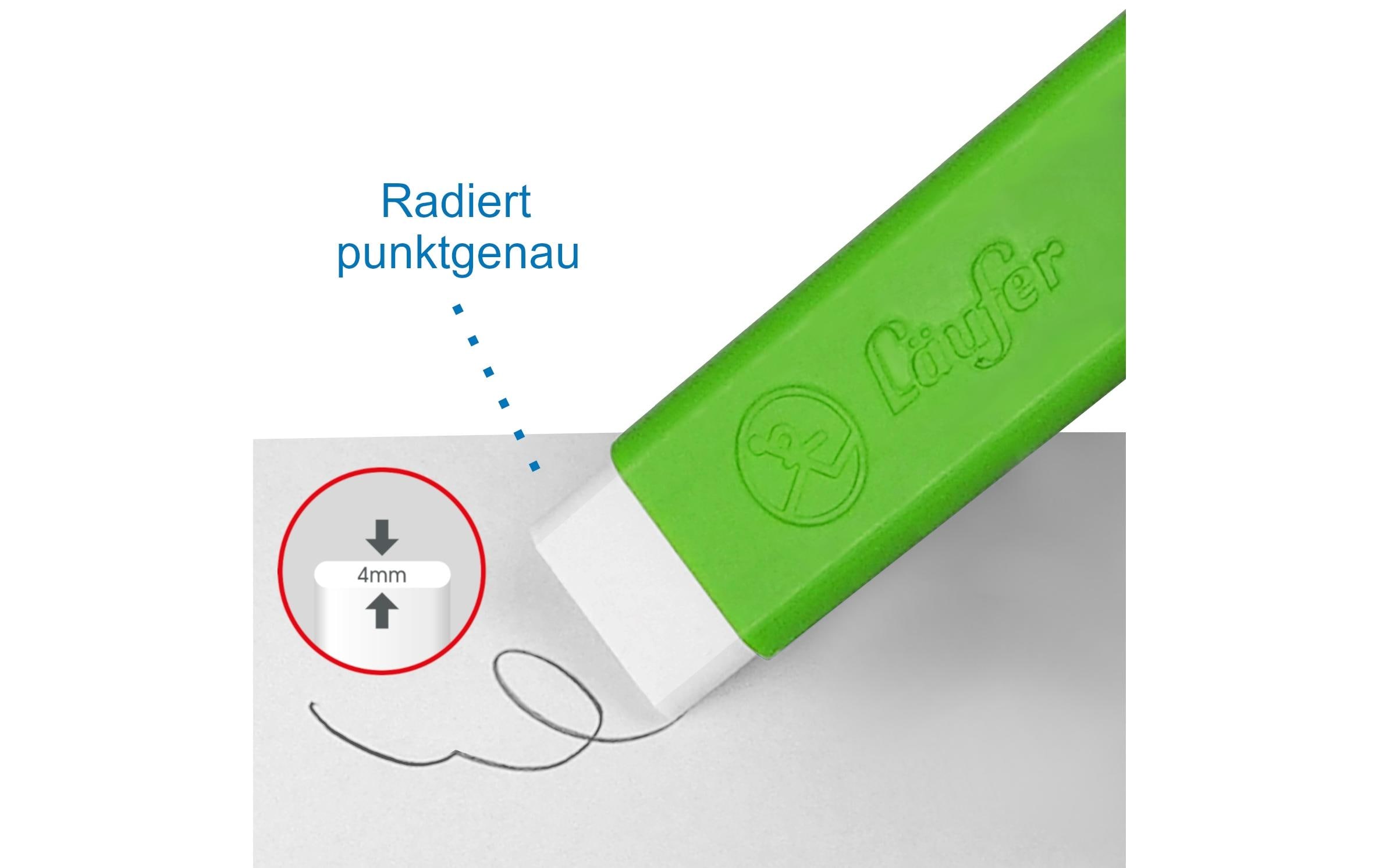 Läufer Radiergummi Pocket Grün