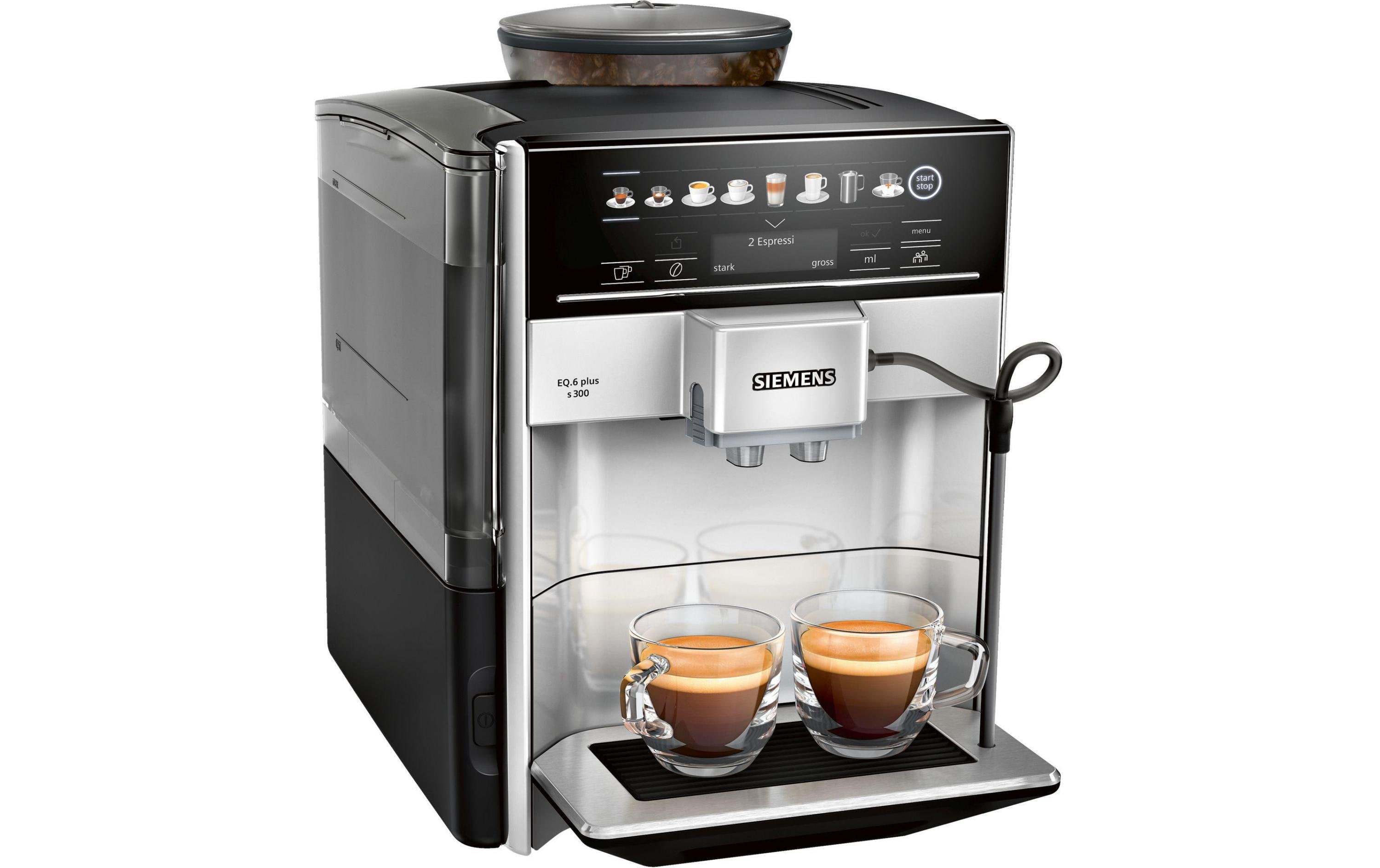 Siemens Kaffeevollautomat EQ.6 plus s300 Grau, Schwarz