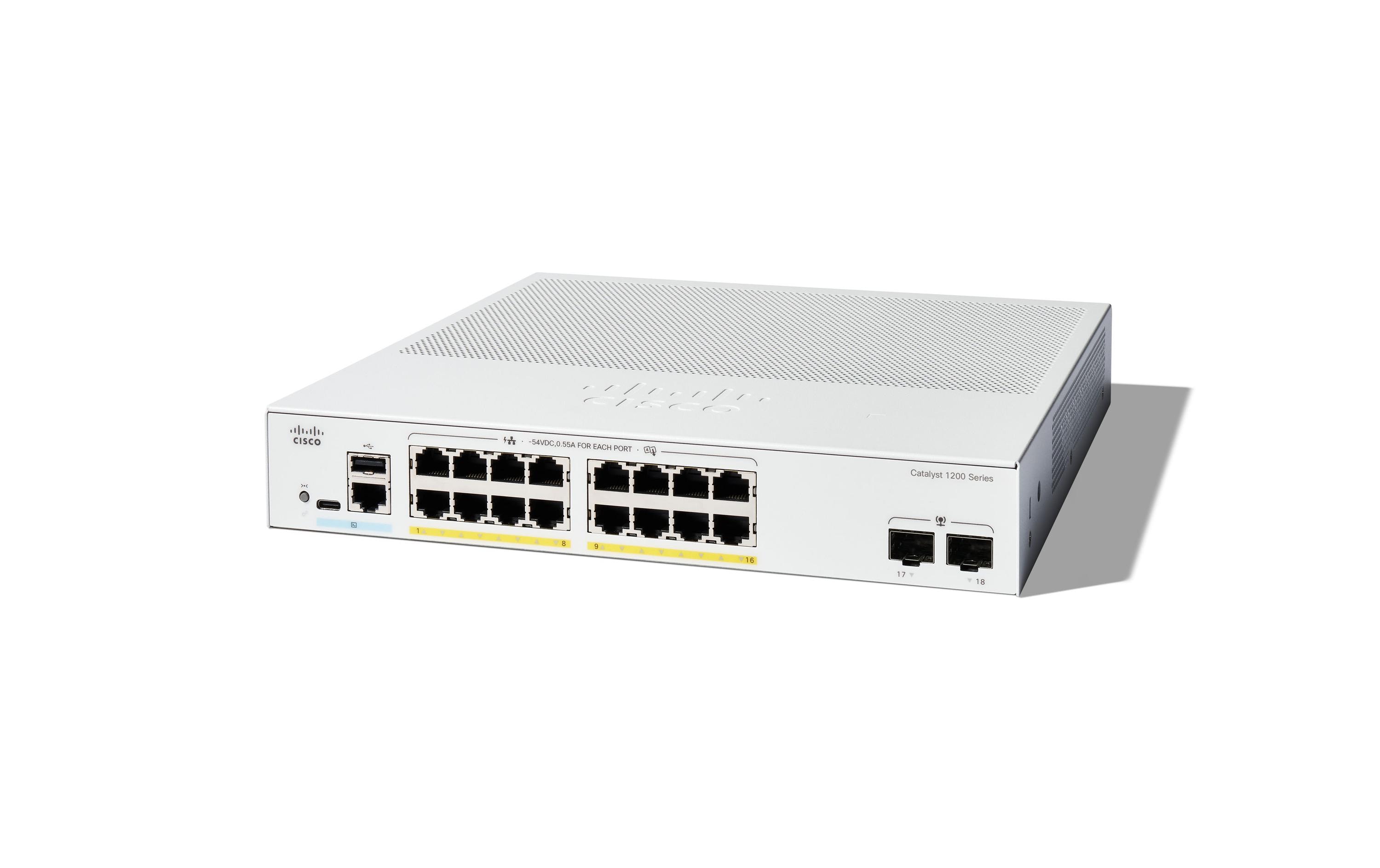 Cisco Switch Catalyst C1200-16T-2G 18 Port