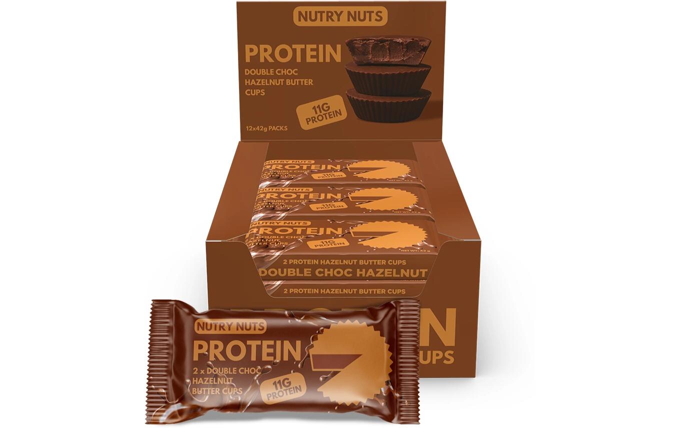 Nutry Nuts Riegel Protein Cups Double Chocolate 12 x 42 g