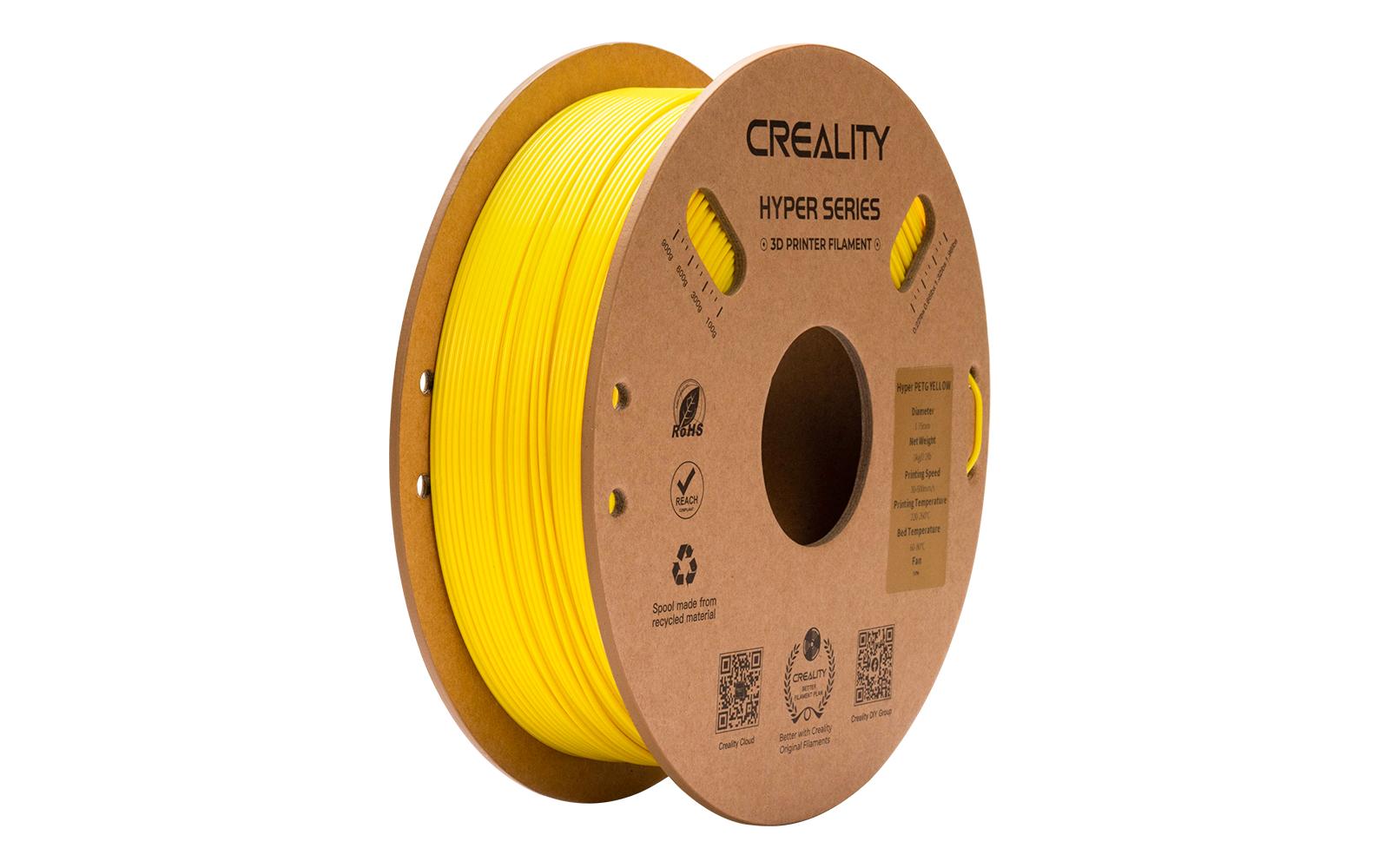 Creality Filament PETG Hyper Gelb, 1.75 mm, 1 kg