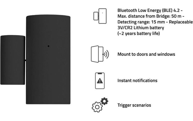 hombli Bluetooth Contact Sensor, Schwarz